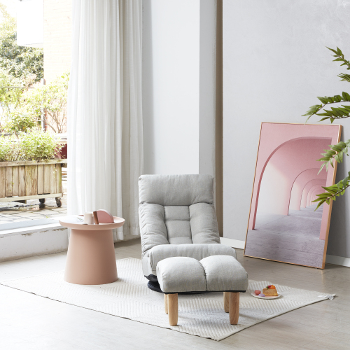 Single sofa reclining chair Japanese chair lazy sofa tatami balcony reclining chair leisure sofa adjustable chair、、casual