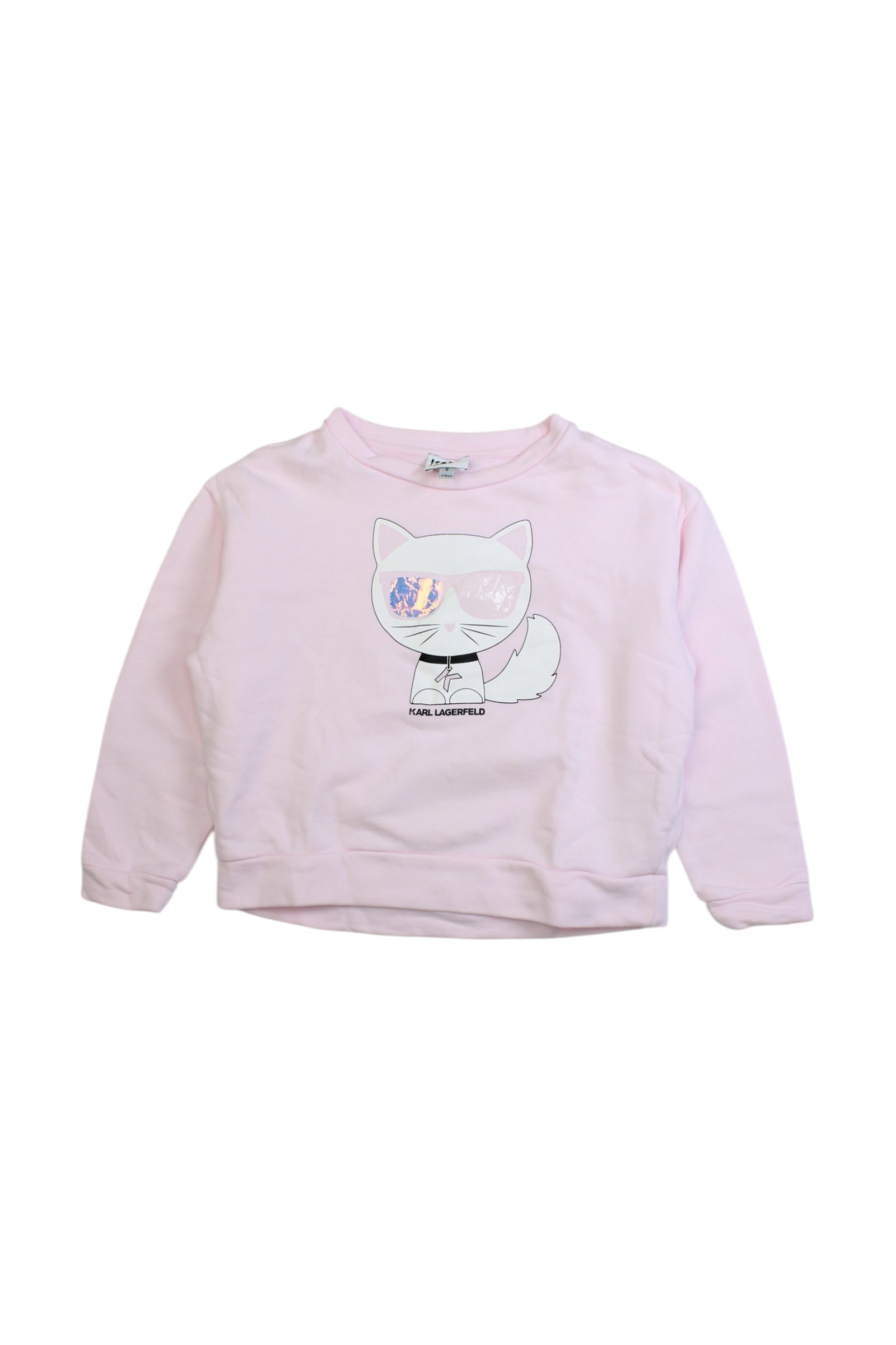 Karl Lagerfeld Cat Graphic Sweatshirt 6T、mySite、g9winljtr