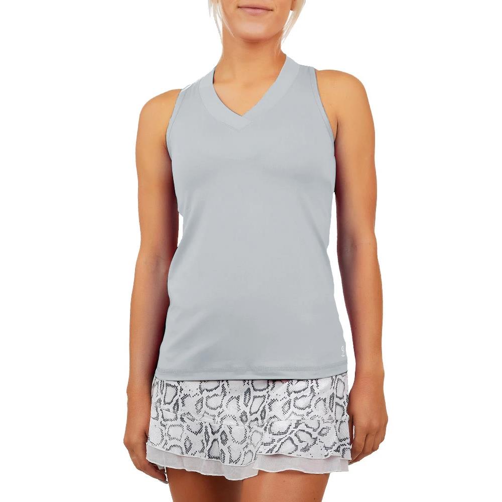 Sofibella Women's UV Colors Athletic Racerback Tank - Stone、mySite、neckold