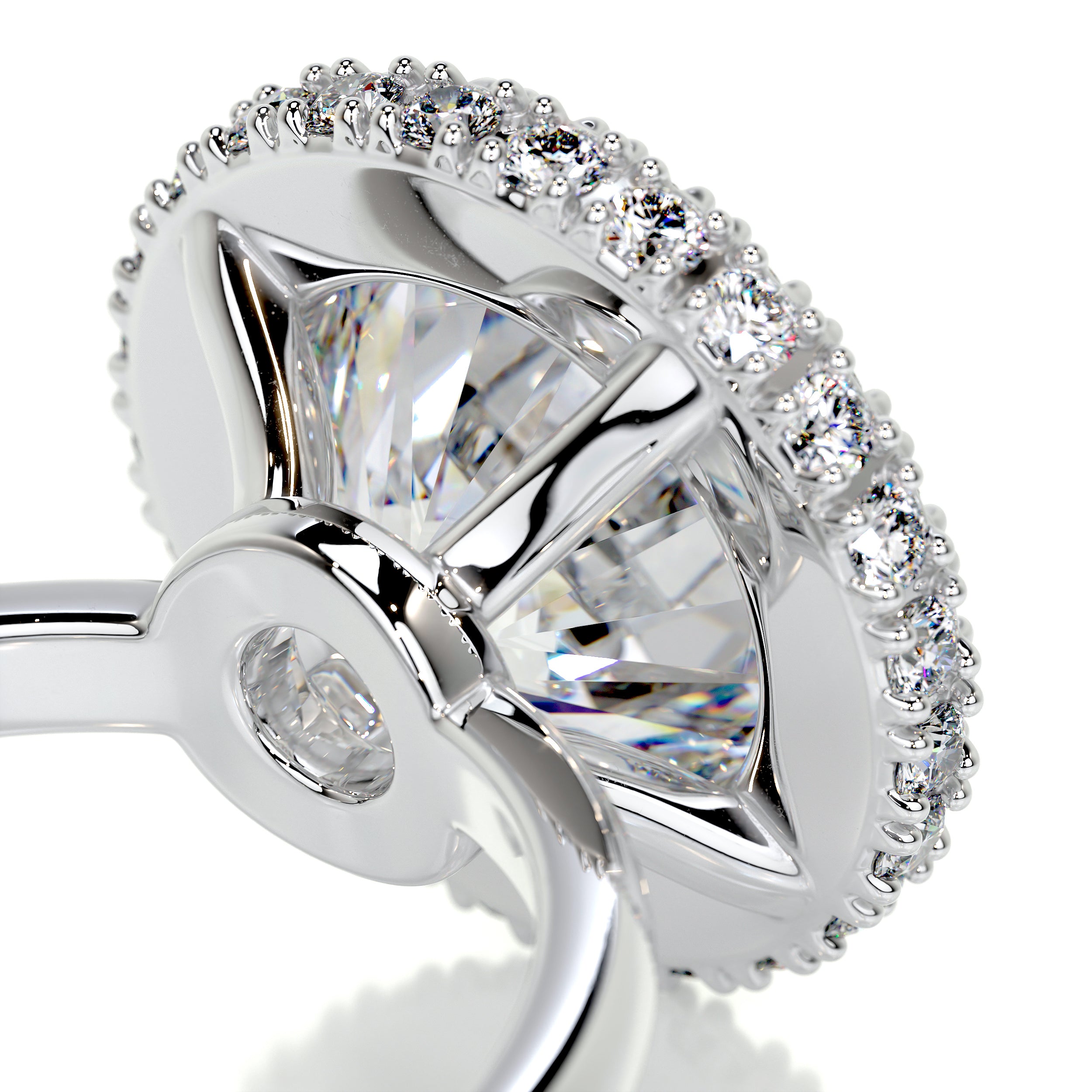 Rosalie Moissanite & Diamond Ring -Platinum、mySite、hinf8tx79