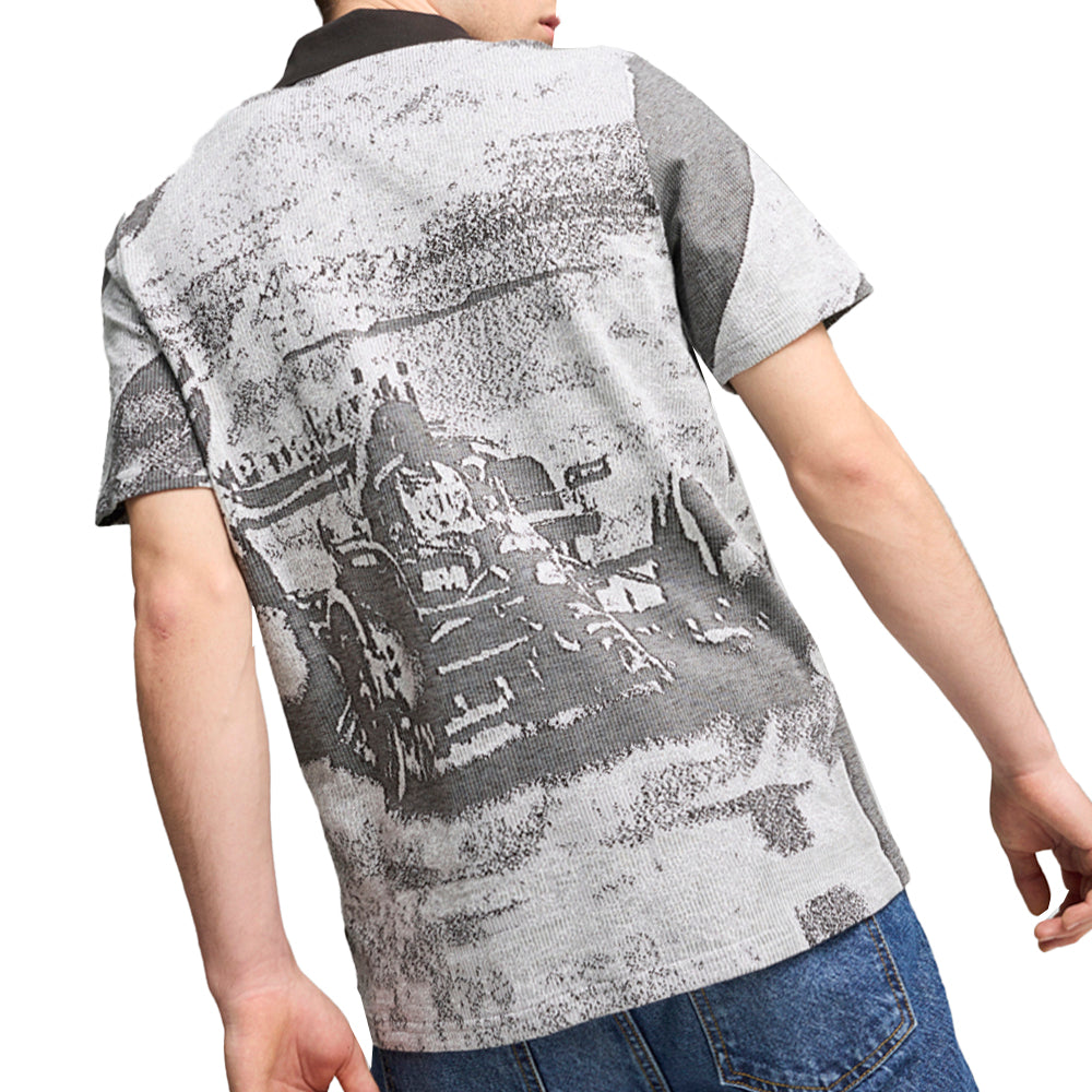 Mercedes AMG Petronas F1 Graphic Short Sleeve Polo Shirt、mySite、gtrtttuynbv