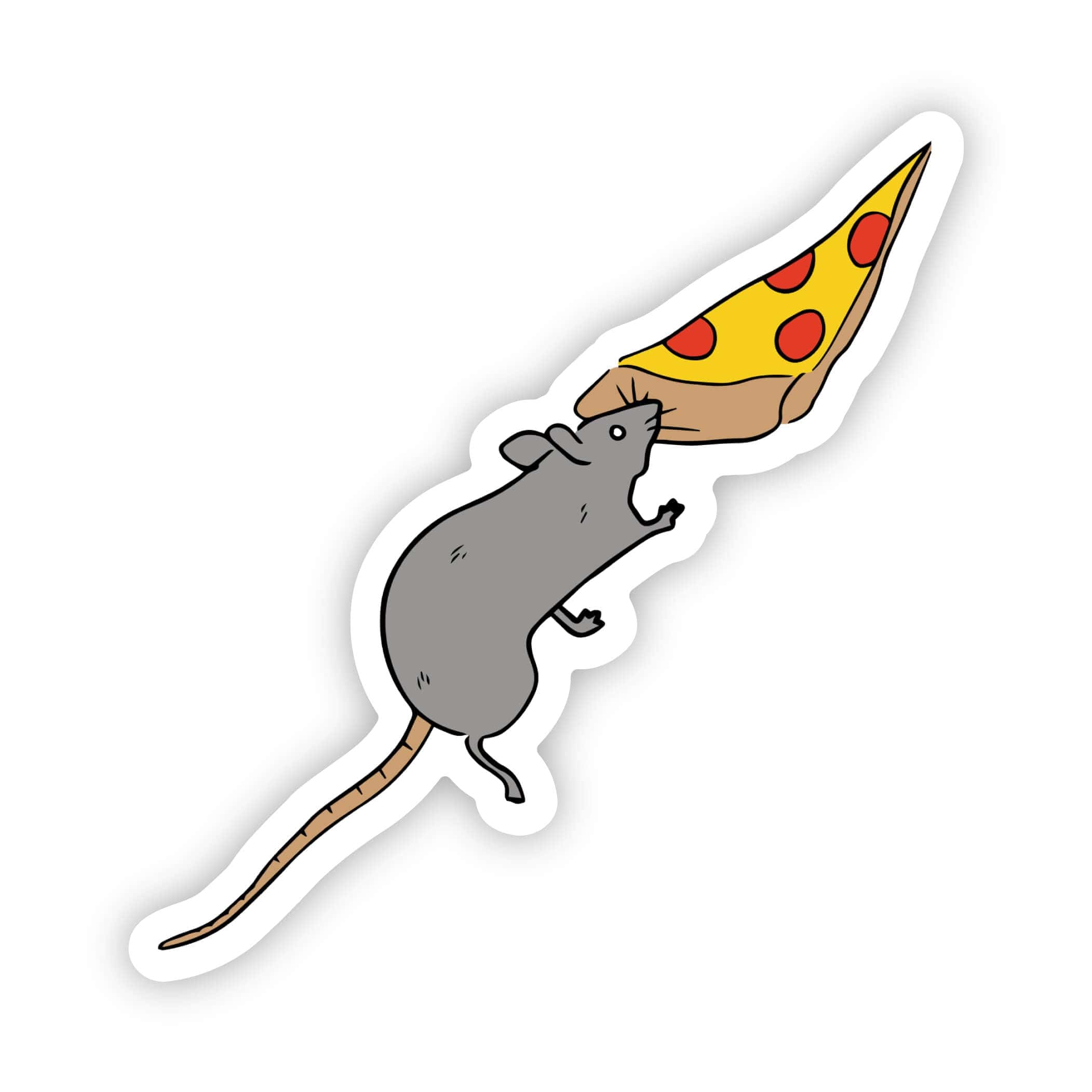  Rat Eating Pizza Sticker、mySite、ghnorth