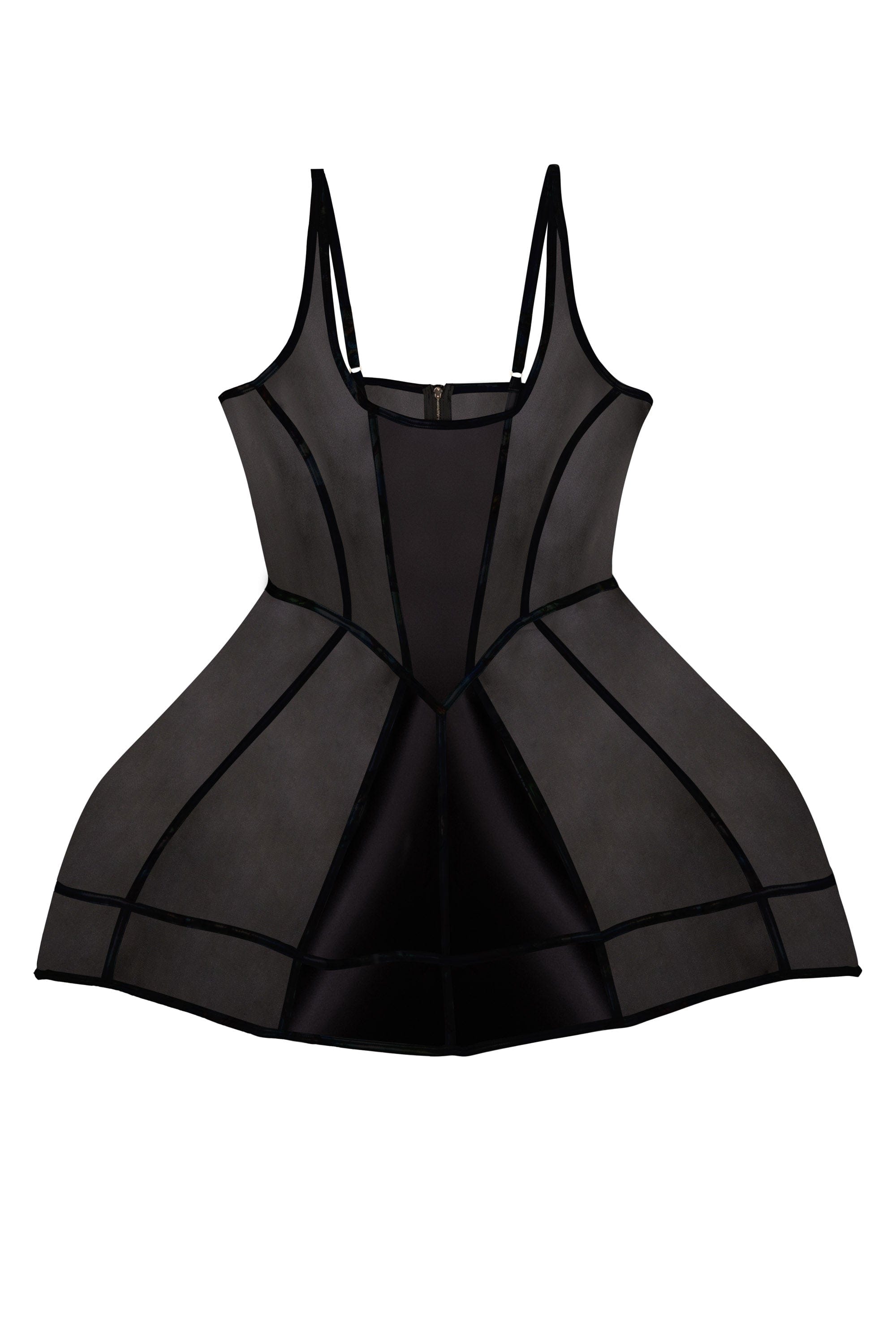 Gracie Black Boned Underbust Mesh Dress、mySite、bengalsvssteelers