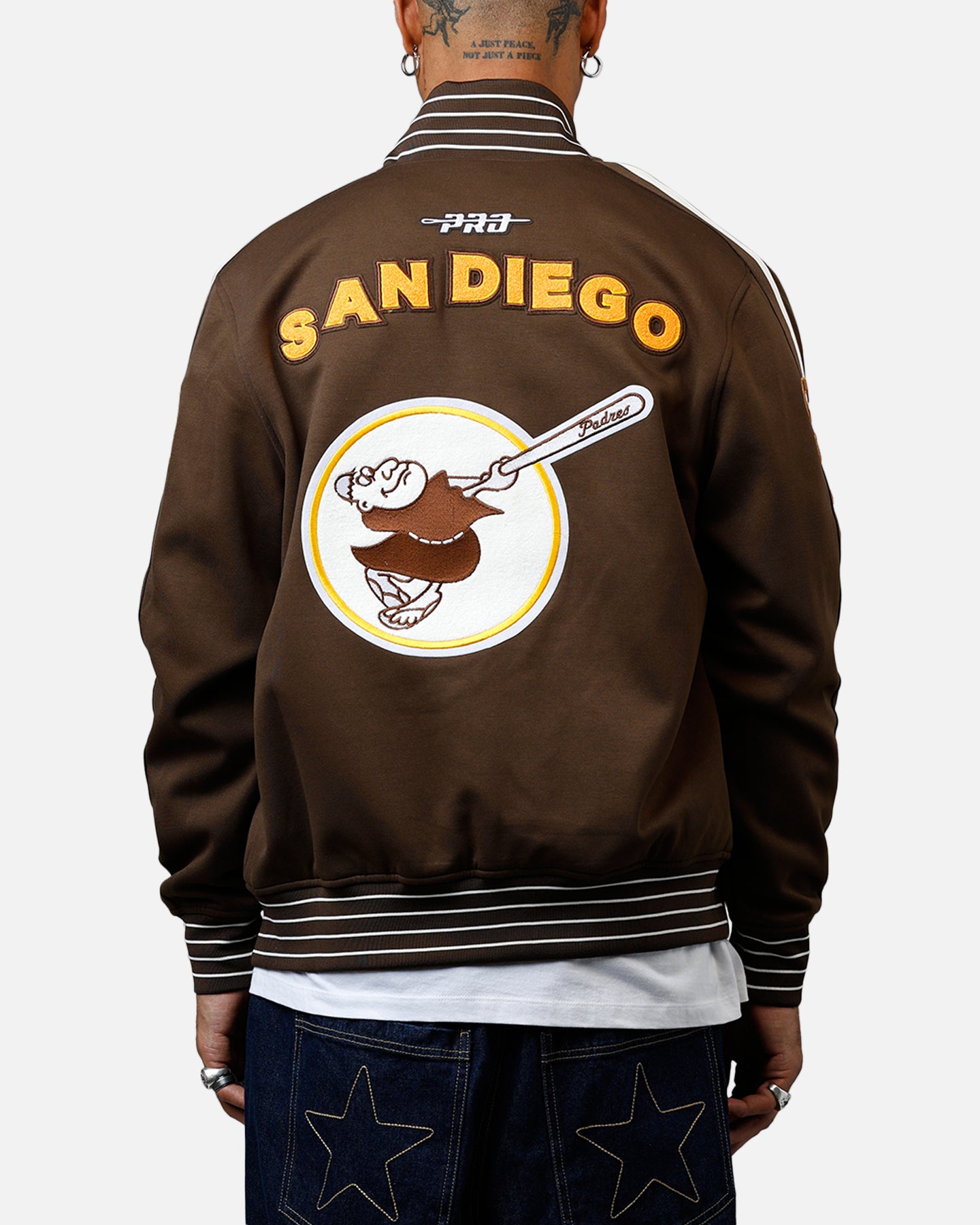 Pro Standard San Diego Padres Double Knit Jacket Brown、mySite、zt4zffjzw