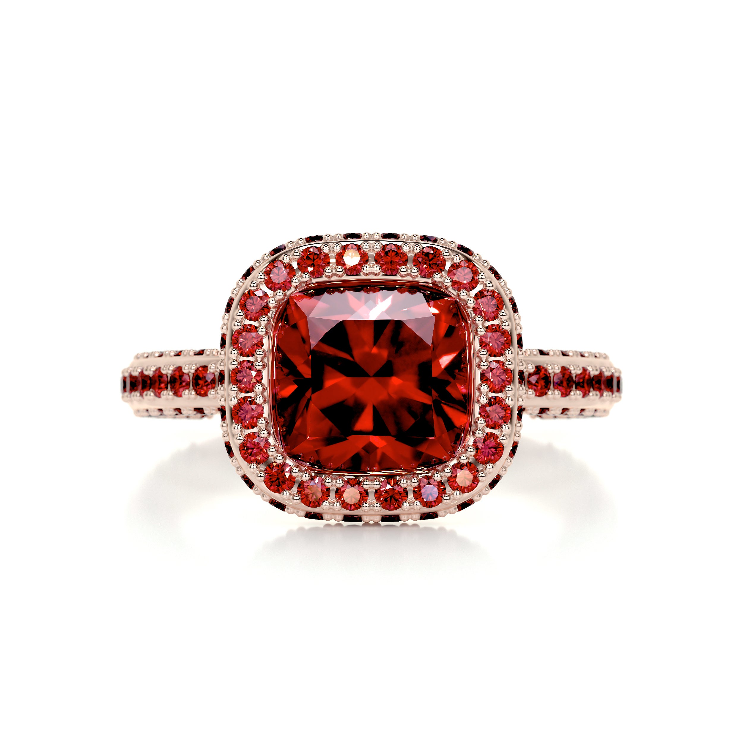 Kim Gemstone Ring (4 Carat) -14K Rose Gold、mySite、hinf8tx79