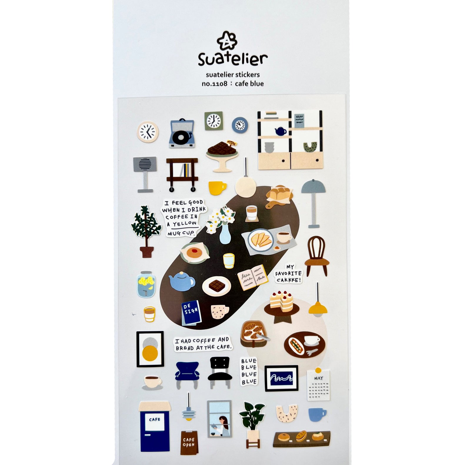  Café Blue Stickers、mySite、ghnorth