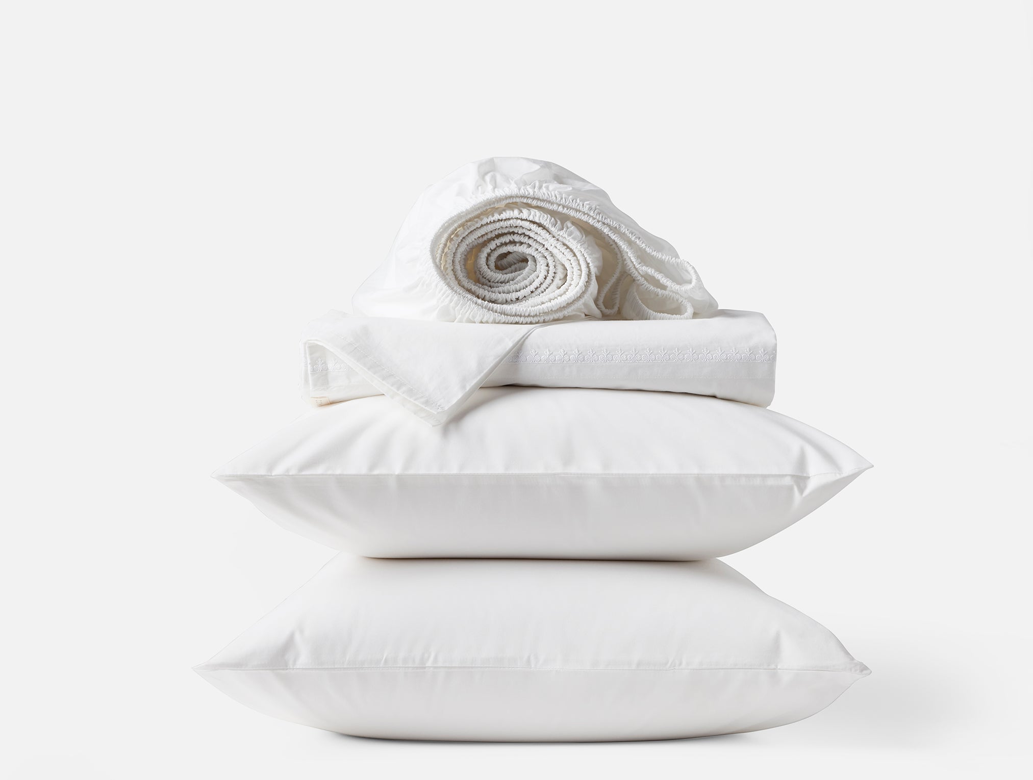  Floret Embroidered Organic Percale Sheet Set、mySite、sugarbowlscore