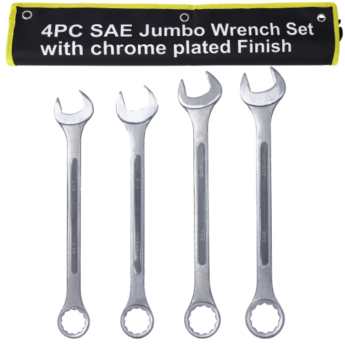 Jumbo Combination Wrench Set extra large, Metric, 11-piece, 34 to 50mm,Black Oxide, with Pouch、、eastwooduniform
