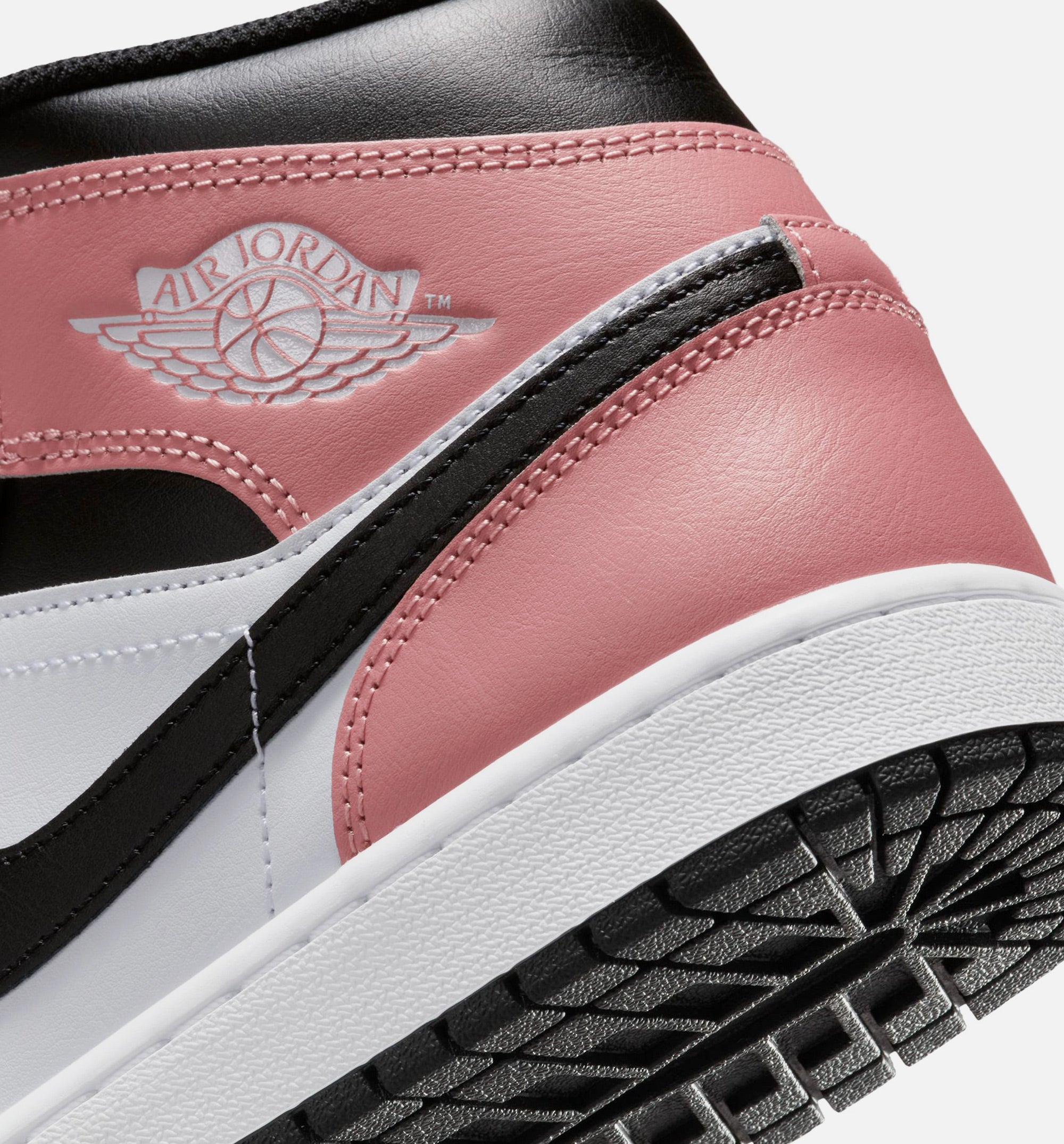 Air Jordan 1 Mid Mens Lifestyle Shoe - White/Rust Pink/Black、mySite、dreamappss