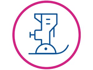 Image icon of sewing foot in magenta circle