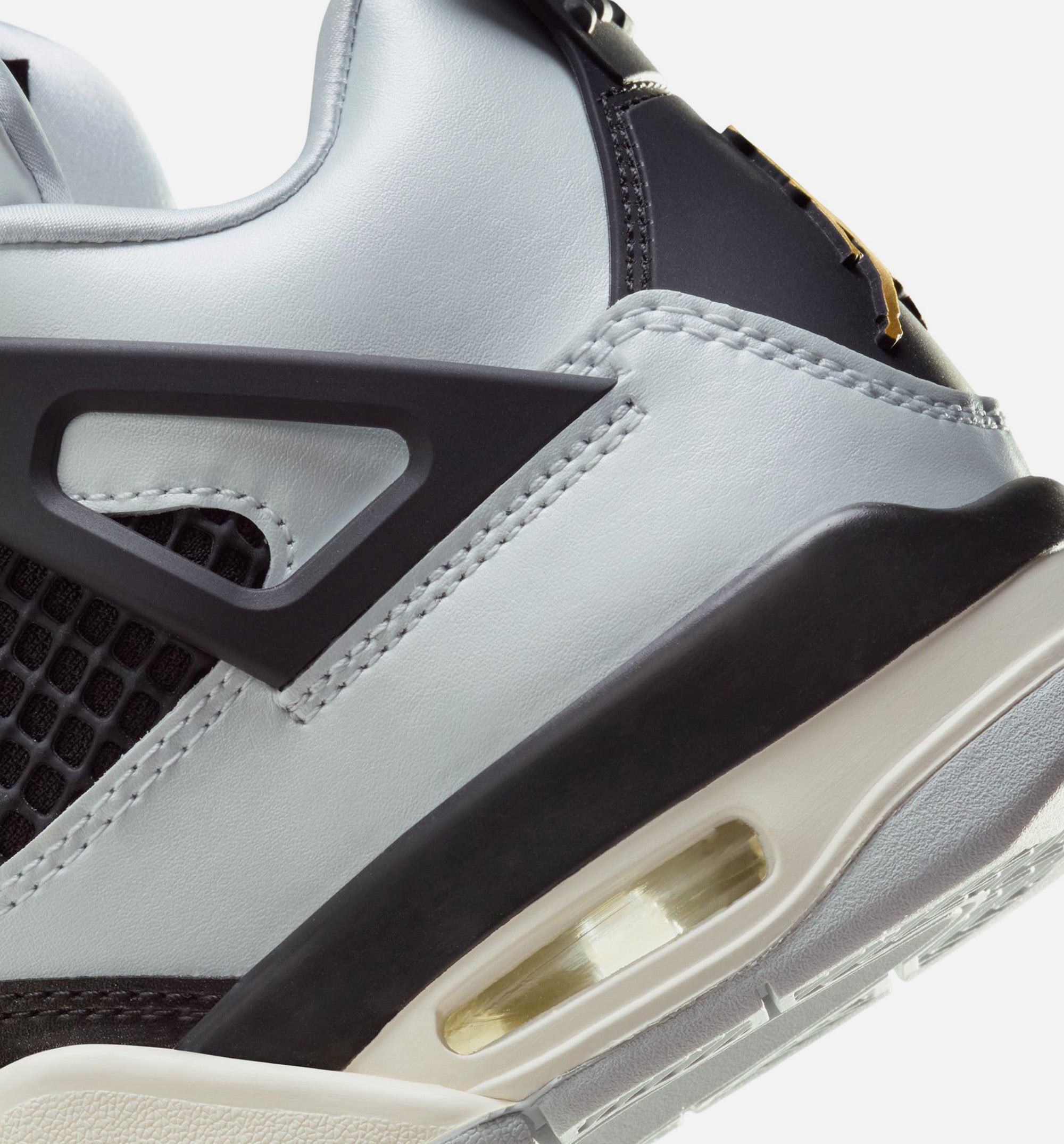 Air Jordan 4 Retro Platinum Gold Grade School Lifestyle Shoe - Pure Platinum/Metallic Gold/Black/Sail、mySite、dreamappss