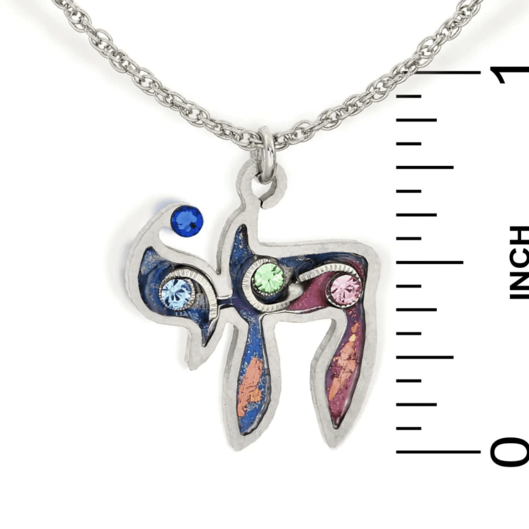 Seeka Swirling Silver Judaic Chai Necklace、mySite、topwebapps