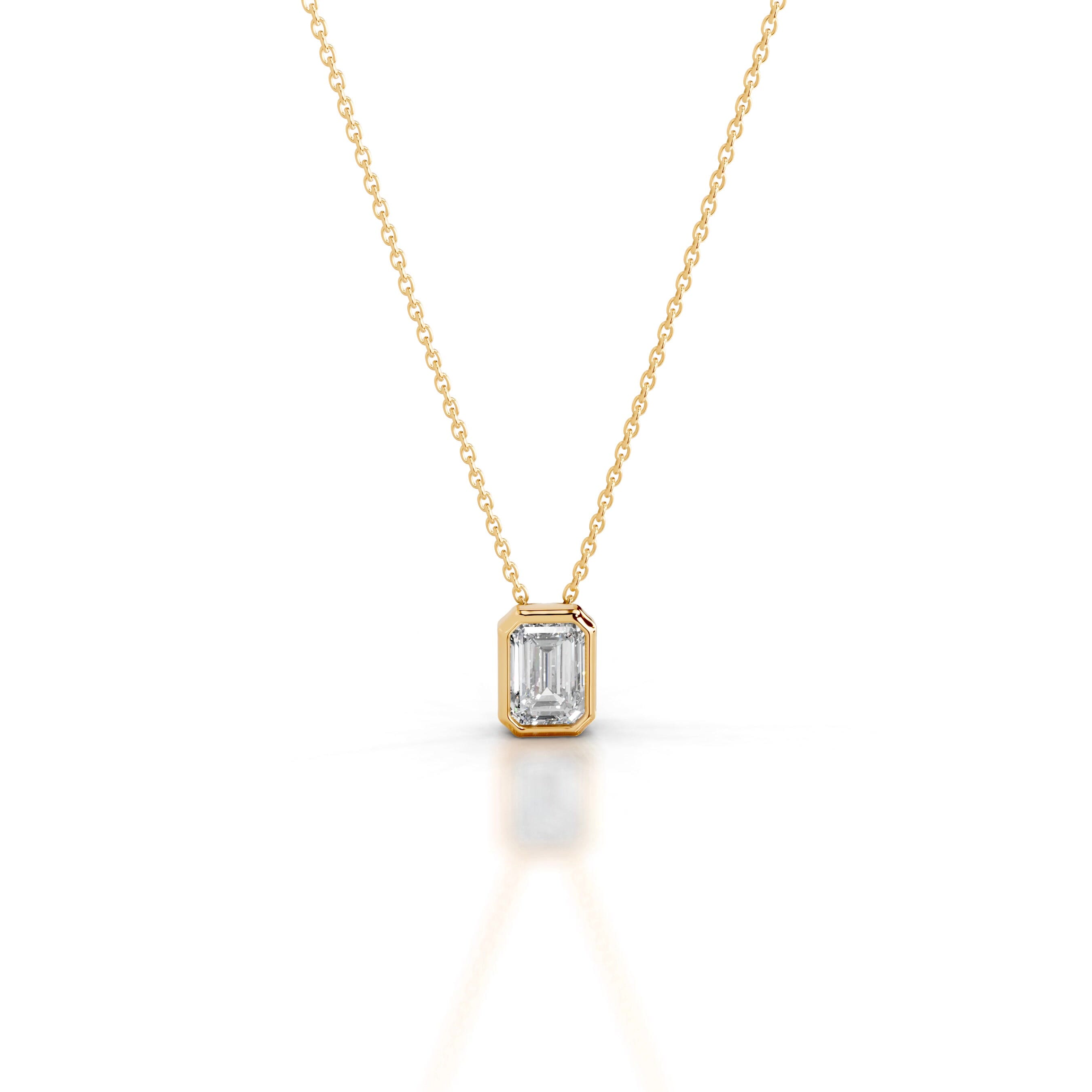 Gianna Lab Grown Diamond Pendant - 18K Yellow Gold、mySite、hinf8tx79