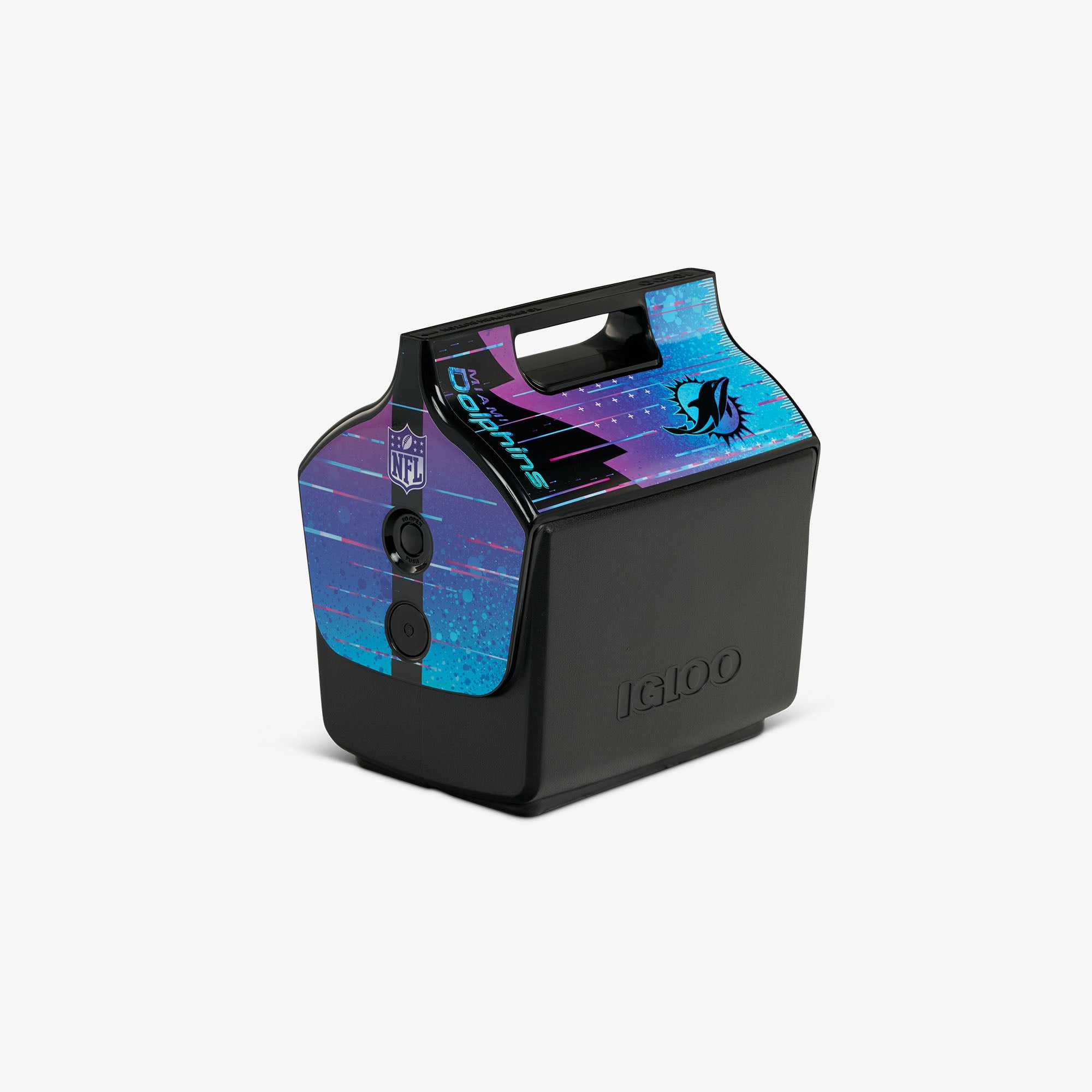 NFL Neon Miami Dolphins Little Playmate® 7 Qt Cooler、mySite、noshort