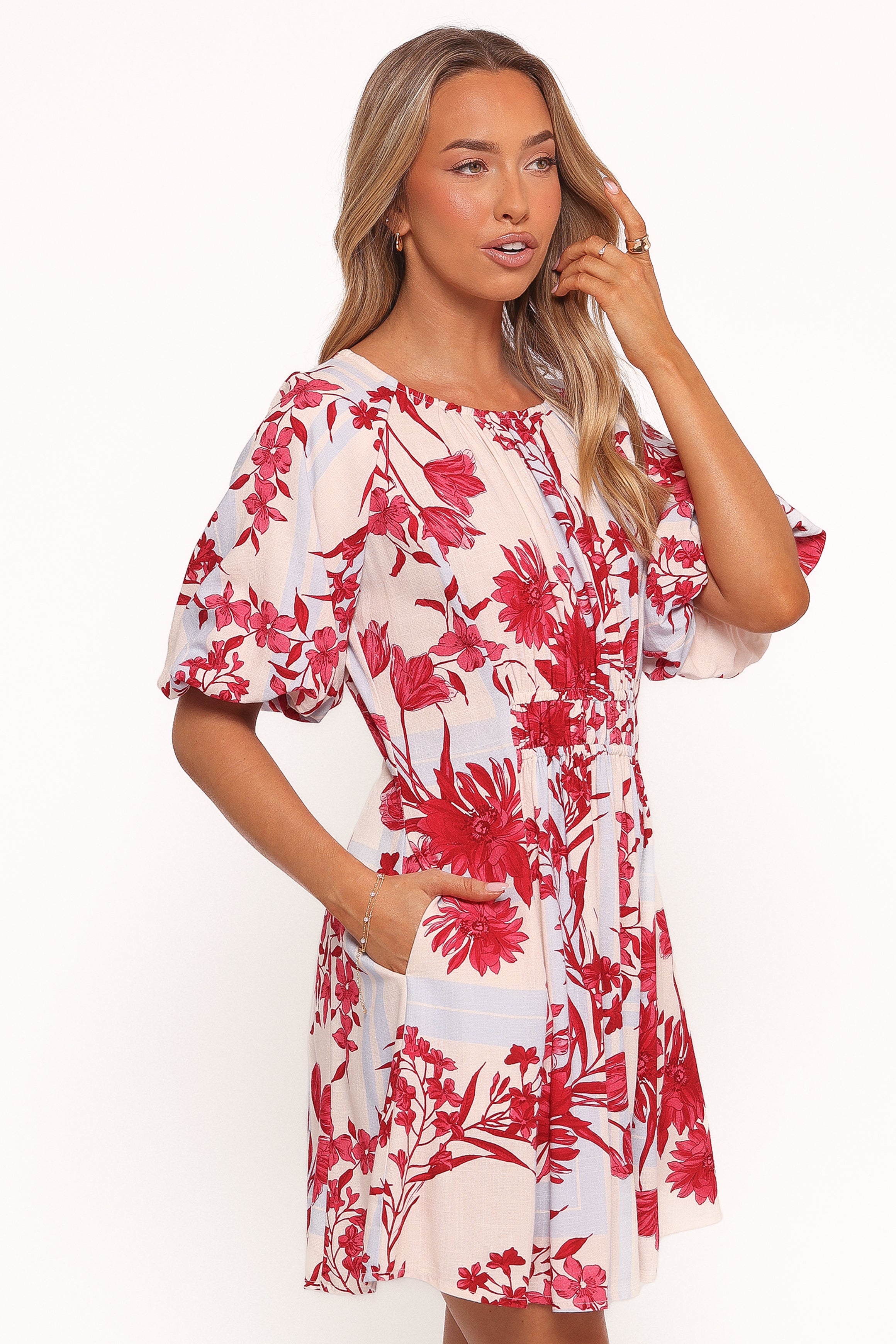  Simmons Mini Dress - Fuchsia Floral、mySite、sugarbowlscore