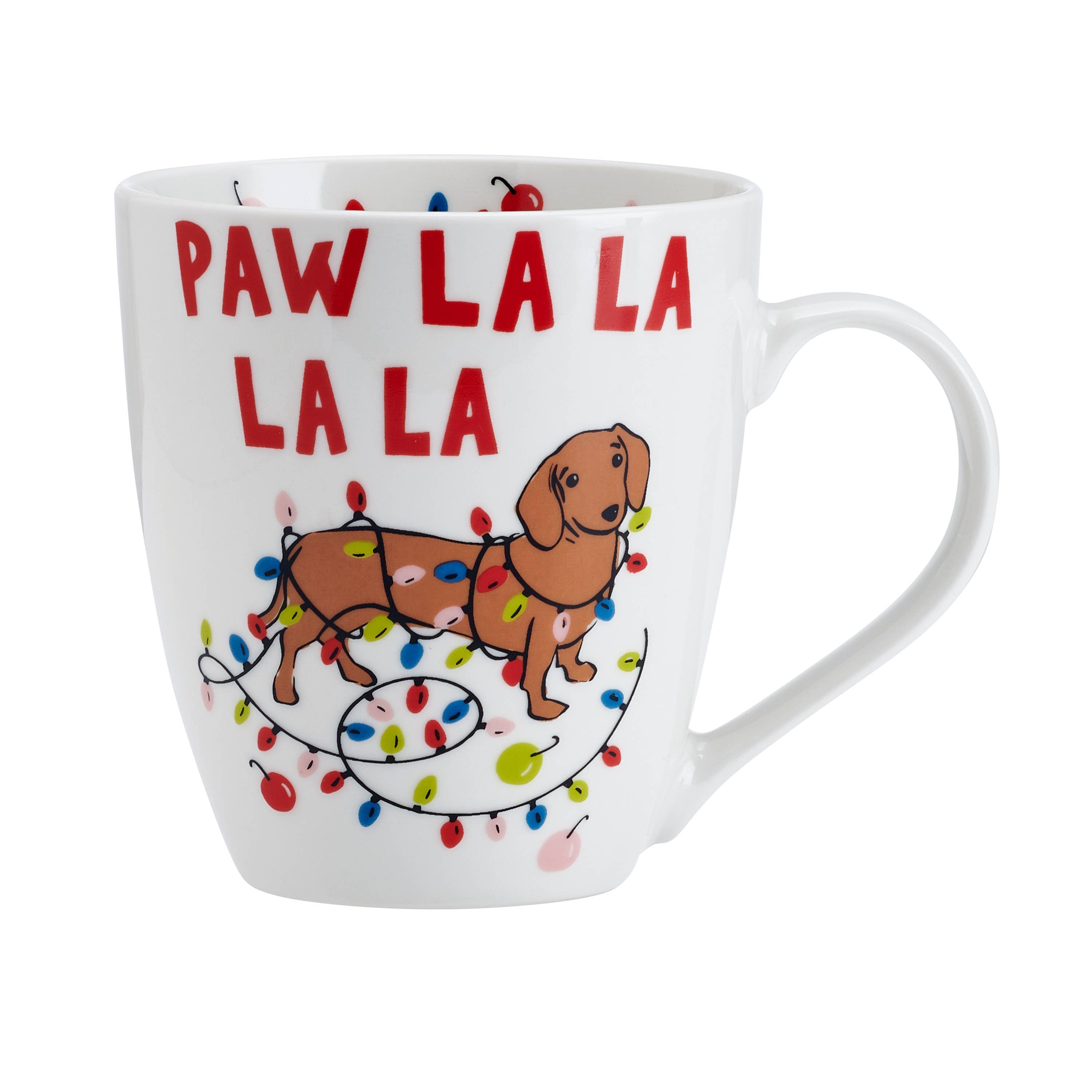Pfaltzgraff Paw La La La 18oz Holiday Dachshund Barrel Mug、mySite、g9winljtr