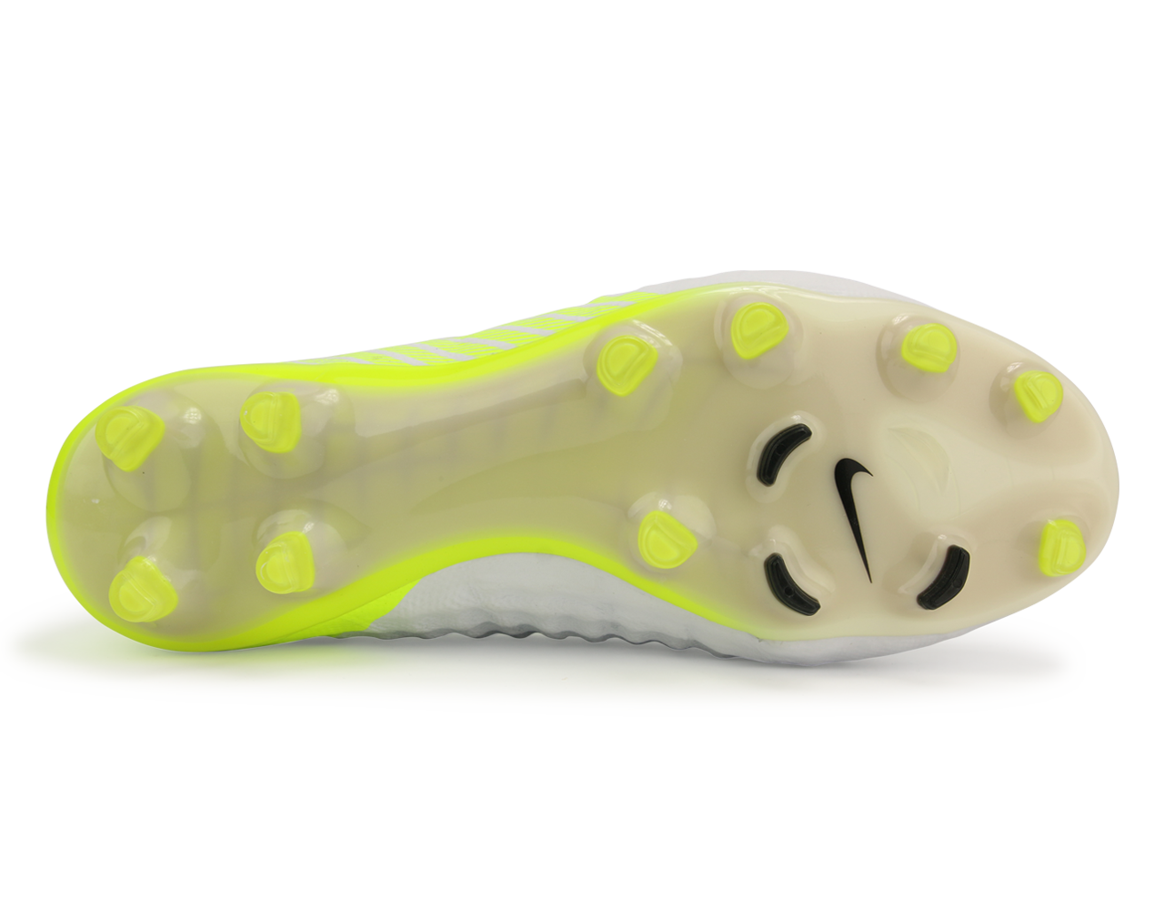 Nike Men's Magista Obra II FG White/Black/Volt/Pure Platinum、mySite、noshort