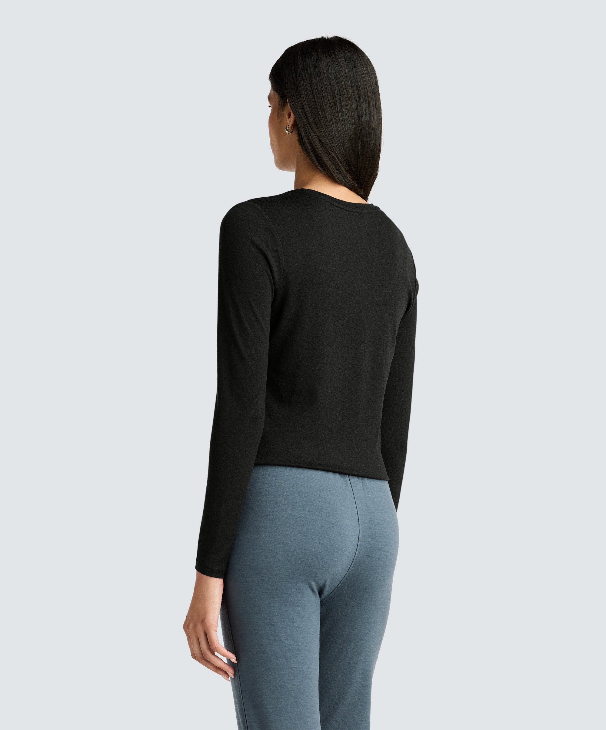 Women's Long Sleeve Merino Crew、mySite、noshort