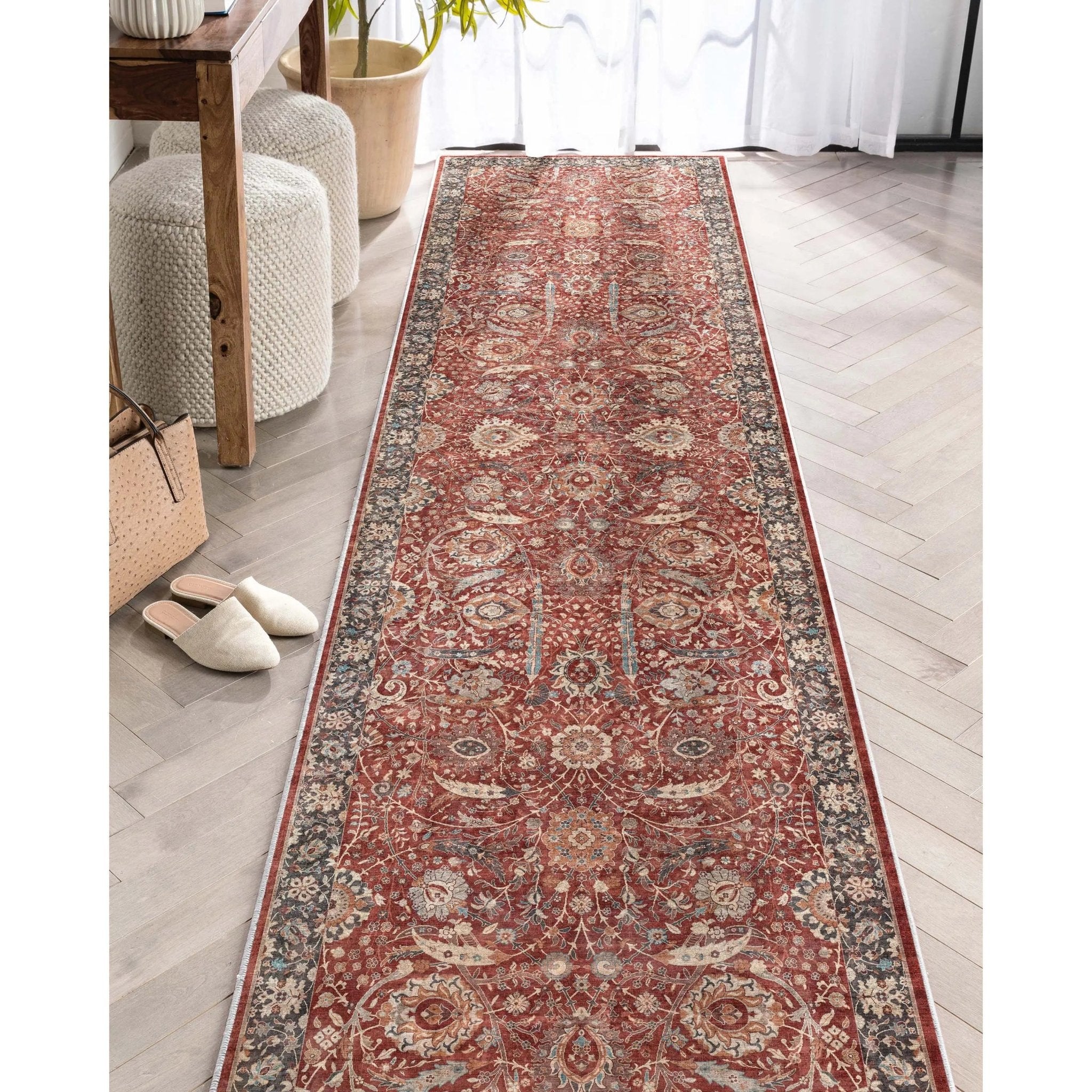 Liana Vintage Oriental Red Flat-Weave Rug、mySite、gigharbornorthrealestate