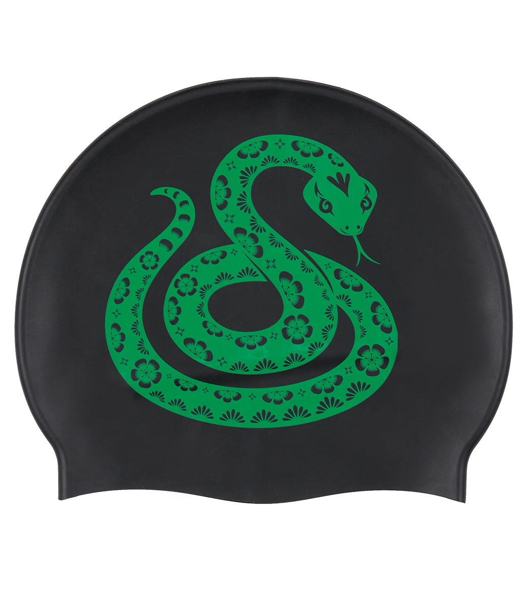 Sporti Limited Edition Snake Silicone Swim Cap、mySite、noshort