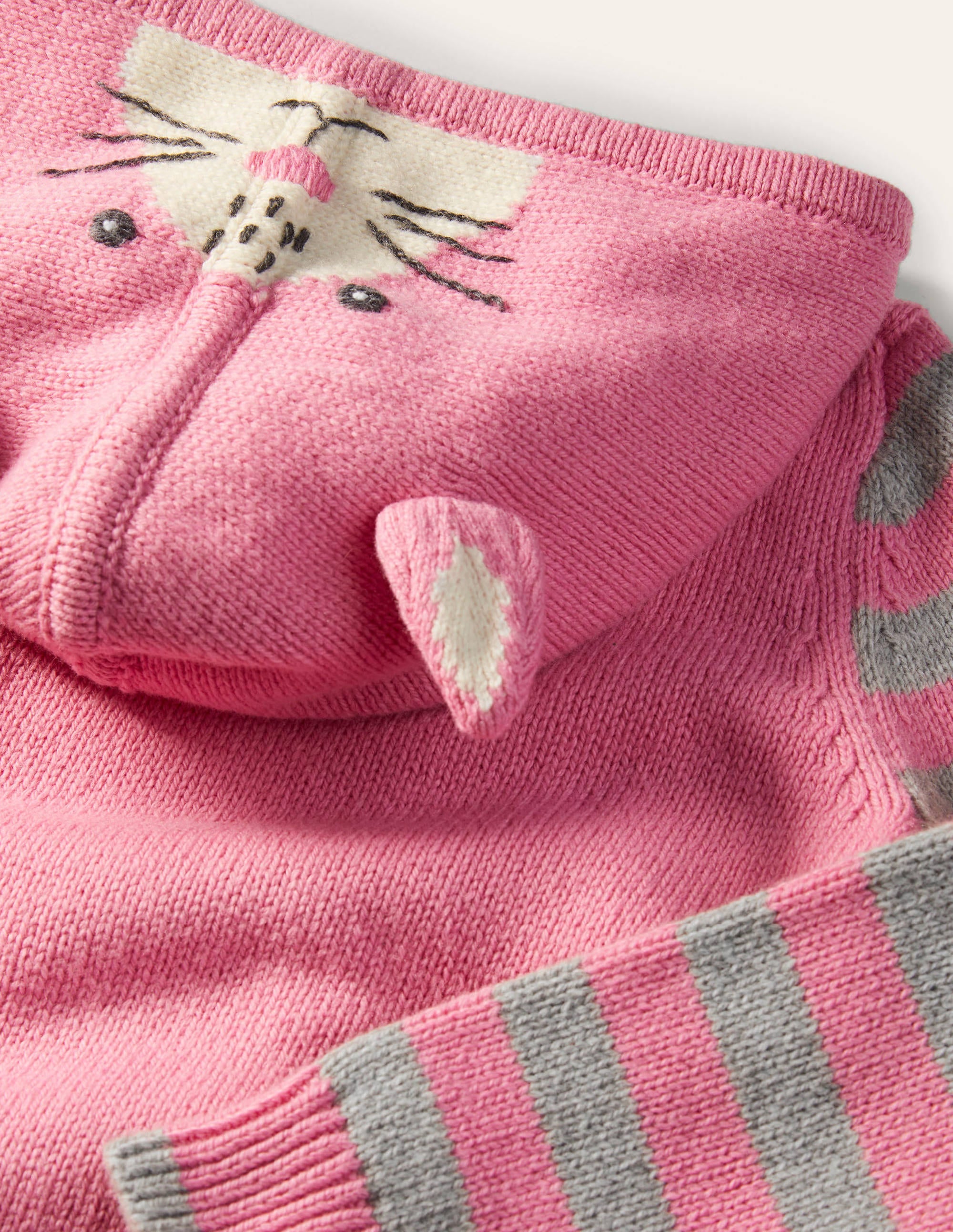  Bunny Knitted Hoodie-Formica Pink、mySite、ashleygrahame