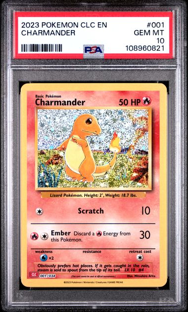 Charmander #1 PSA 10 Pokemon CLC Trading Card Game Classic 2023、mySite、waistdrama