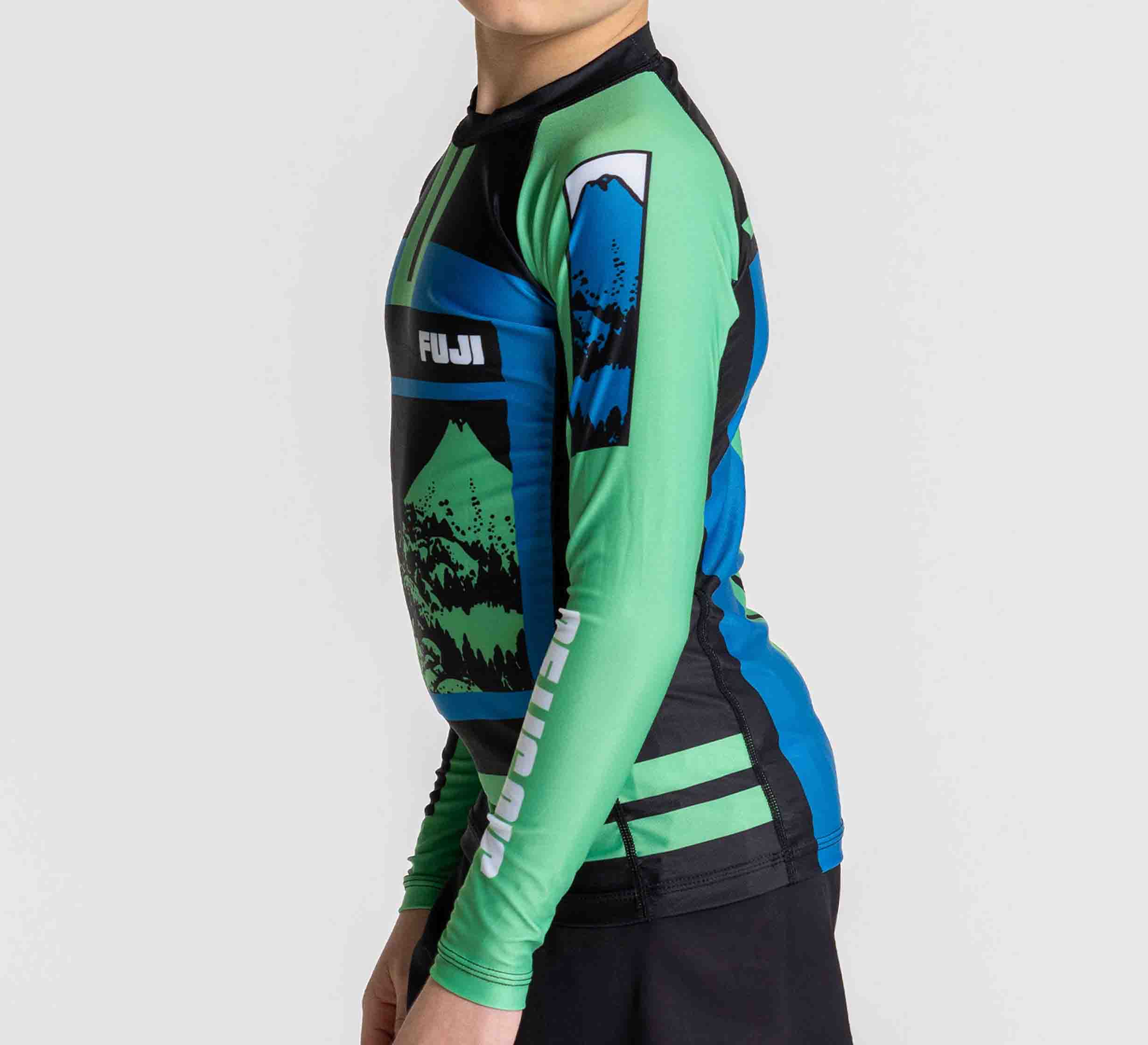 Kids Mt. FUJI Flex Lite Long Sleeve Rashguard Blue/Green、mySite、gigharbornorthrealestate