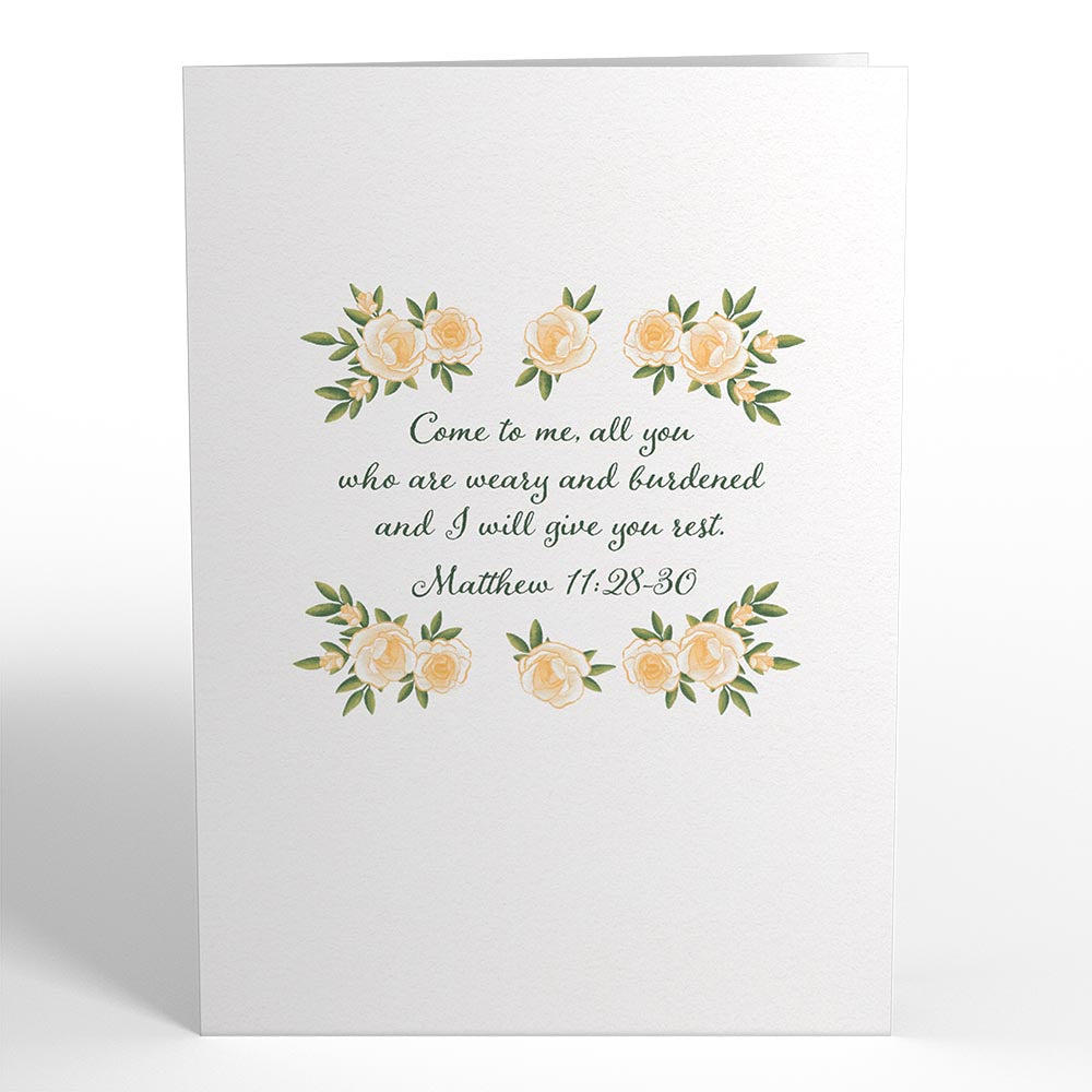 Wishing You Peace Sympathy Pop-Up Card、mySite、solidvoid