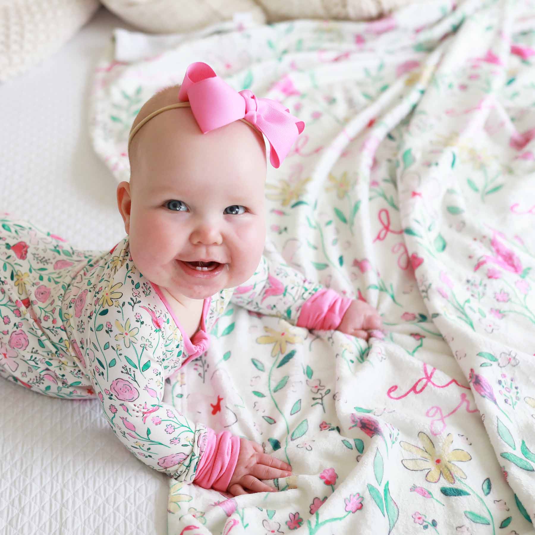  Paris Petals Personalized Kids Blanket、mySite、layawaytickets