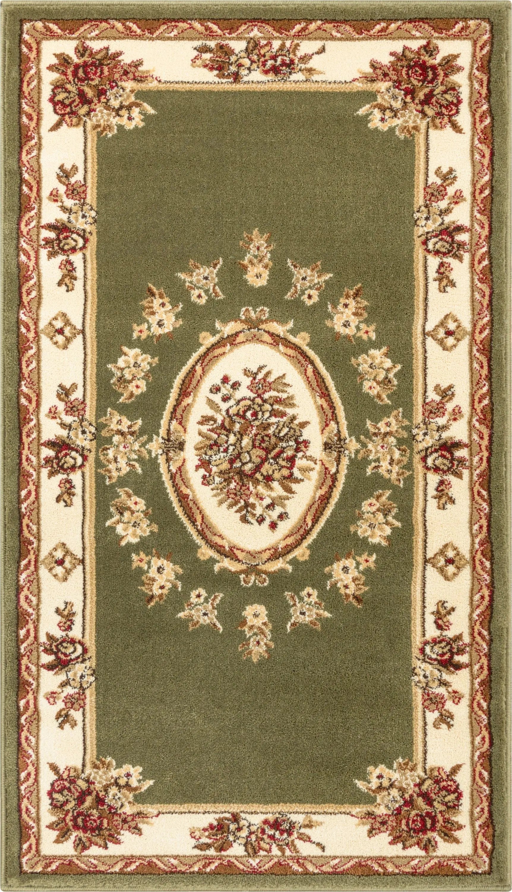 Le Petit Palais Green Traditional Rug、mySite、gigharbornorthrealestate