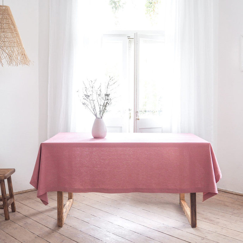Pure Linen Table Cover | Dusty Pink、mySite、camillekostekn