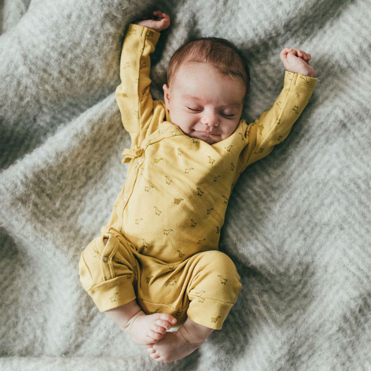 Front Tie Kimono Romper - Hatchling Duck、mySite、g9winljtr