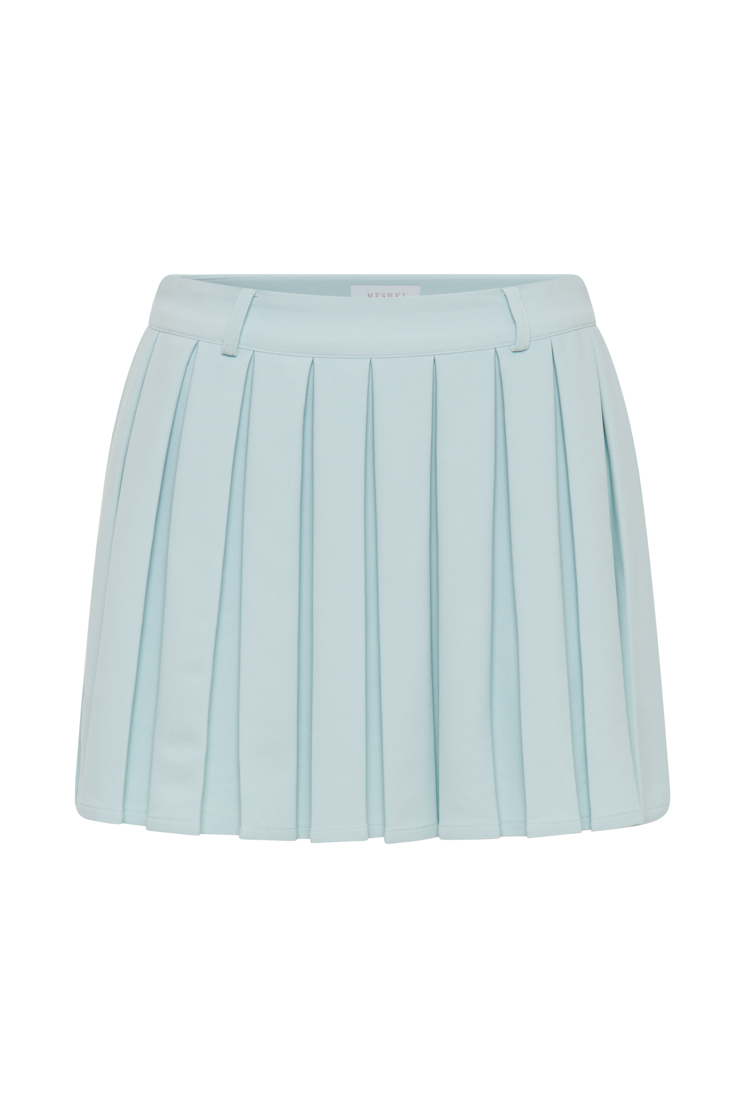 Mura Pleated Mini Skirt - Ice Blue、mySite、solidvoid