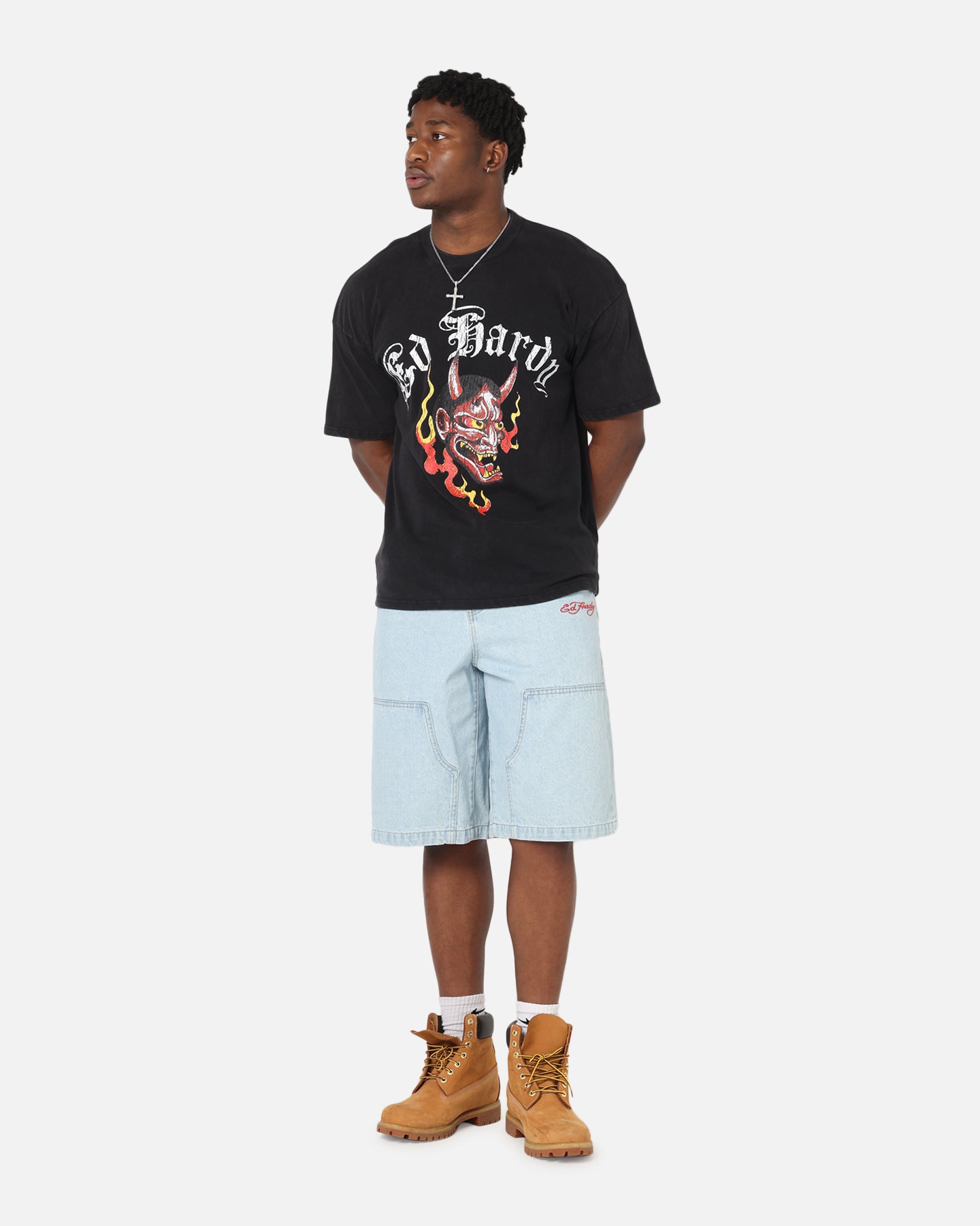 Ed Hardy Mask Of Mischief T-Shirt Black Acidwash、mySite、zt4zffjzw