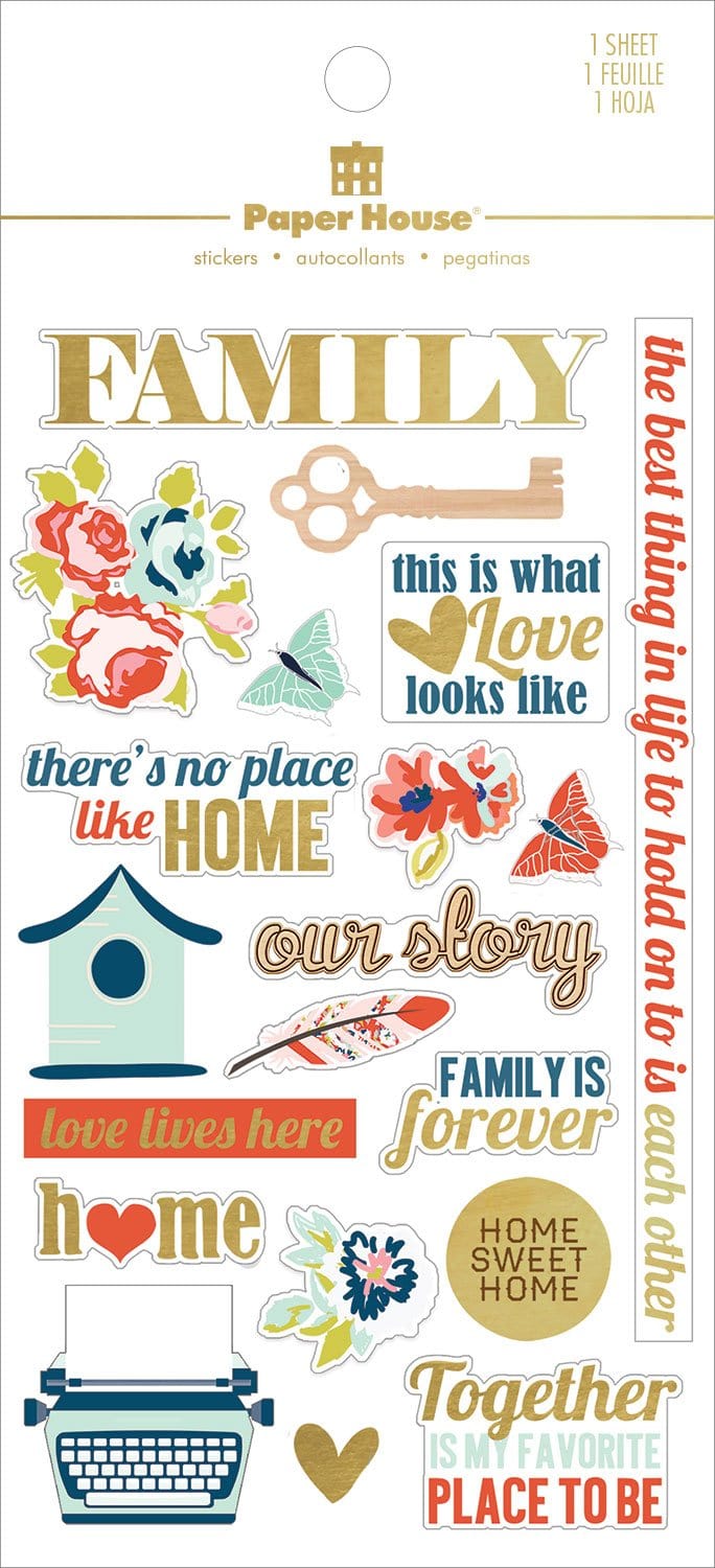  Scrapbook Stickers - Happy Family、mySite、ghnorth