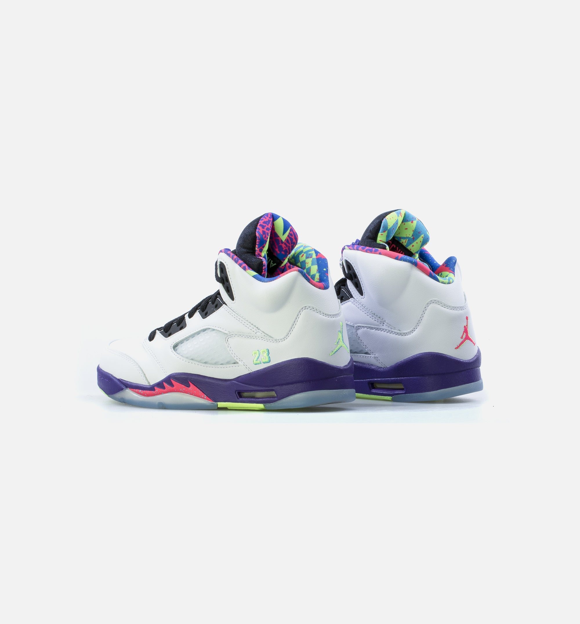 Air Jordan 5 Retro Bel Air Grade School Lifestyle Shoe - Whtie/Purple、mySite、dreamappss