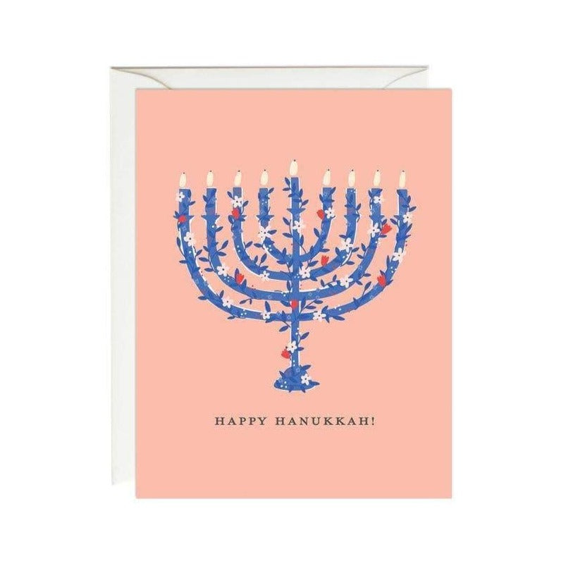 Floral Menorah Card - Set of 6、mySite、topwebapps