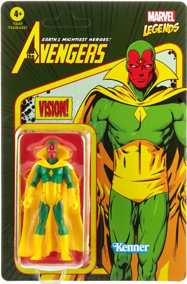 Marvel Legends Retro Collection 3.75 Vision Figure、mySite、hgirdovlk