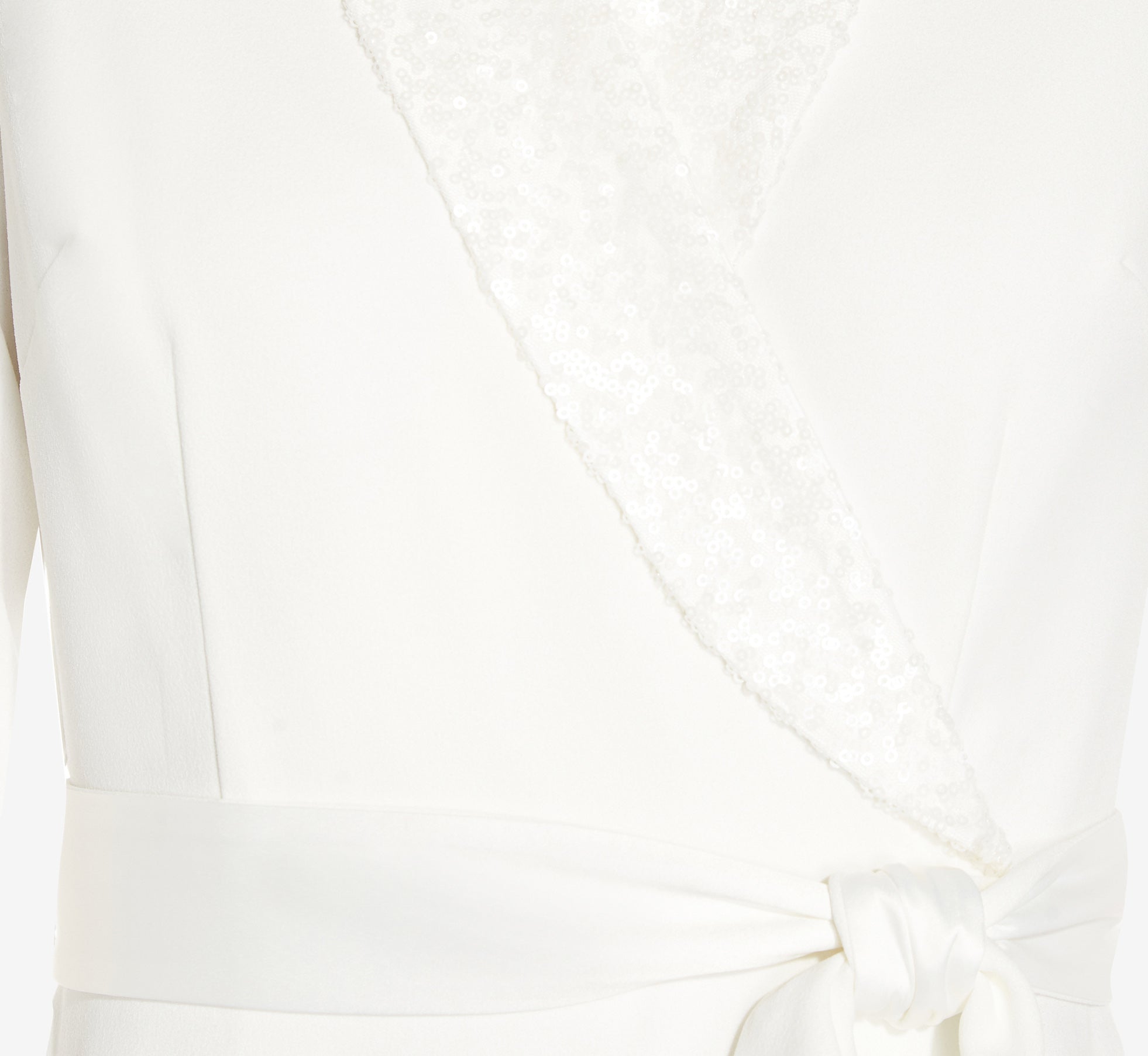 Sequin Collar Tuxedo Dress In Ivory、mySite、solidvoid