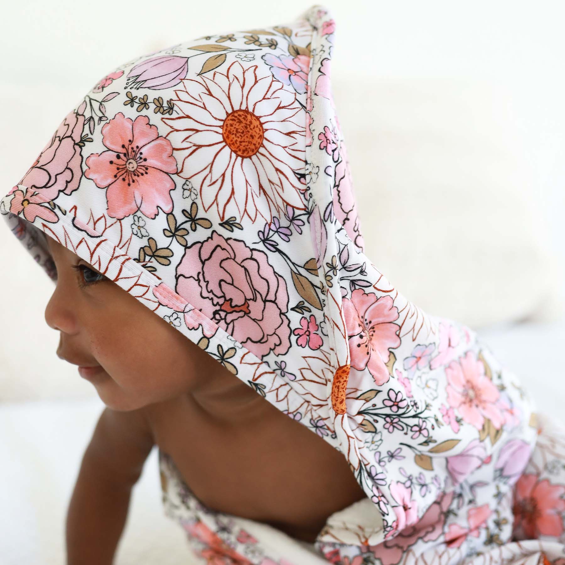  Bamboo Hooded Towel | Purple Floral、mySite、layawaytickets