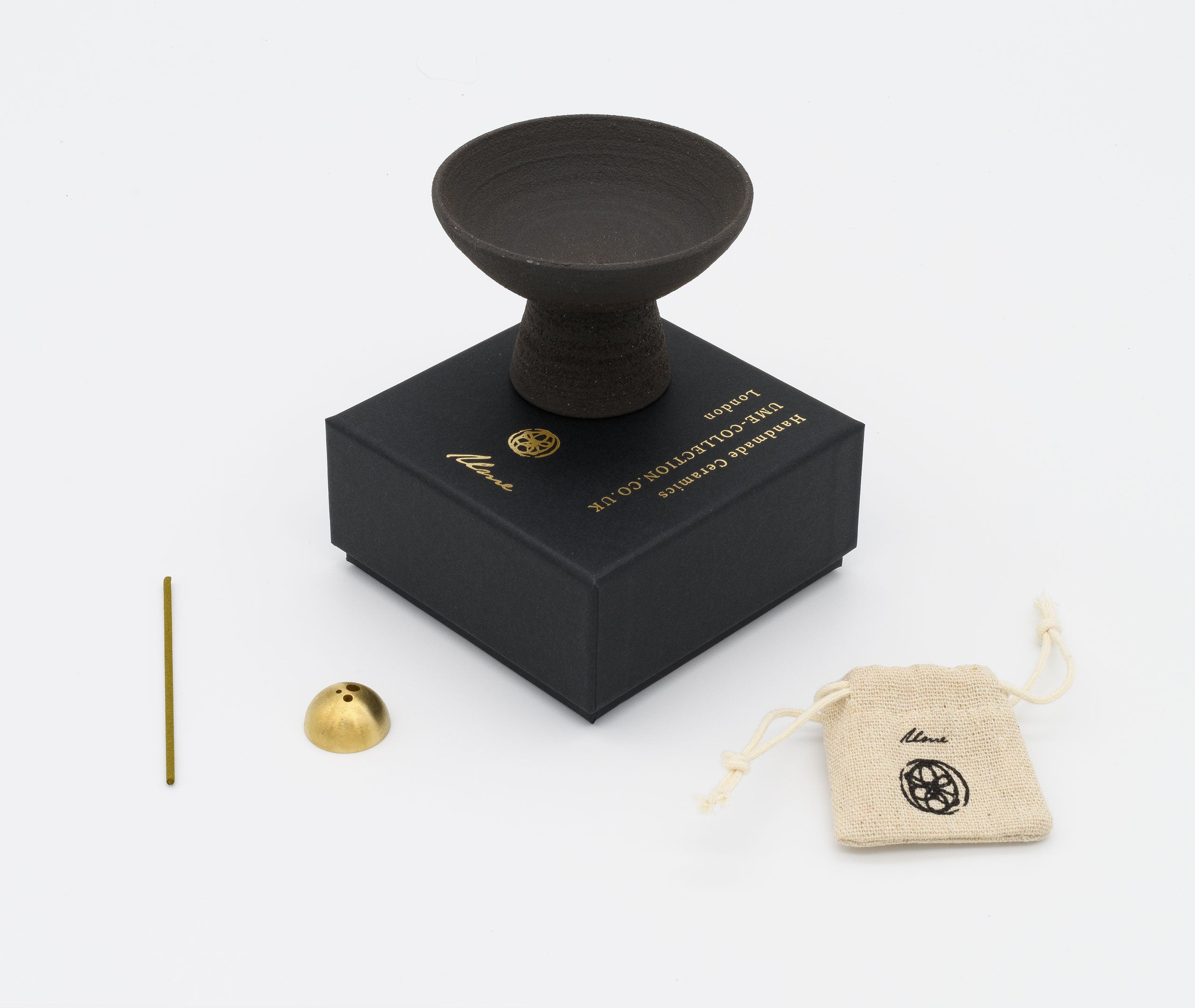 Shibui Raw Black Stoneware Incense Holder、mySite、topwebapps