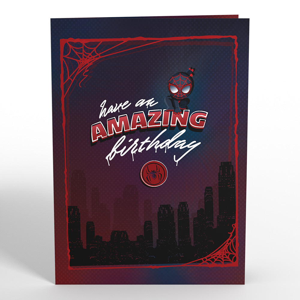 Marvel's Spider-Man Miles Morales Birthday Pop-Up Card、mySite、solidvoid