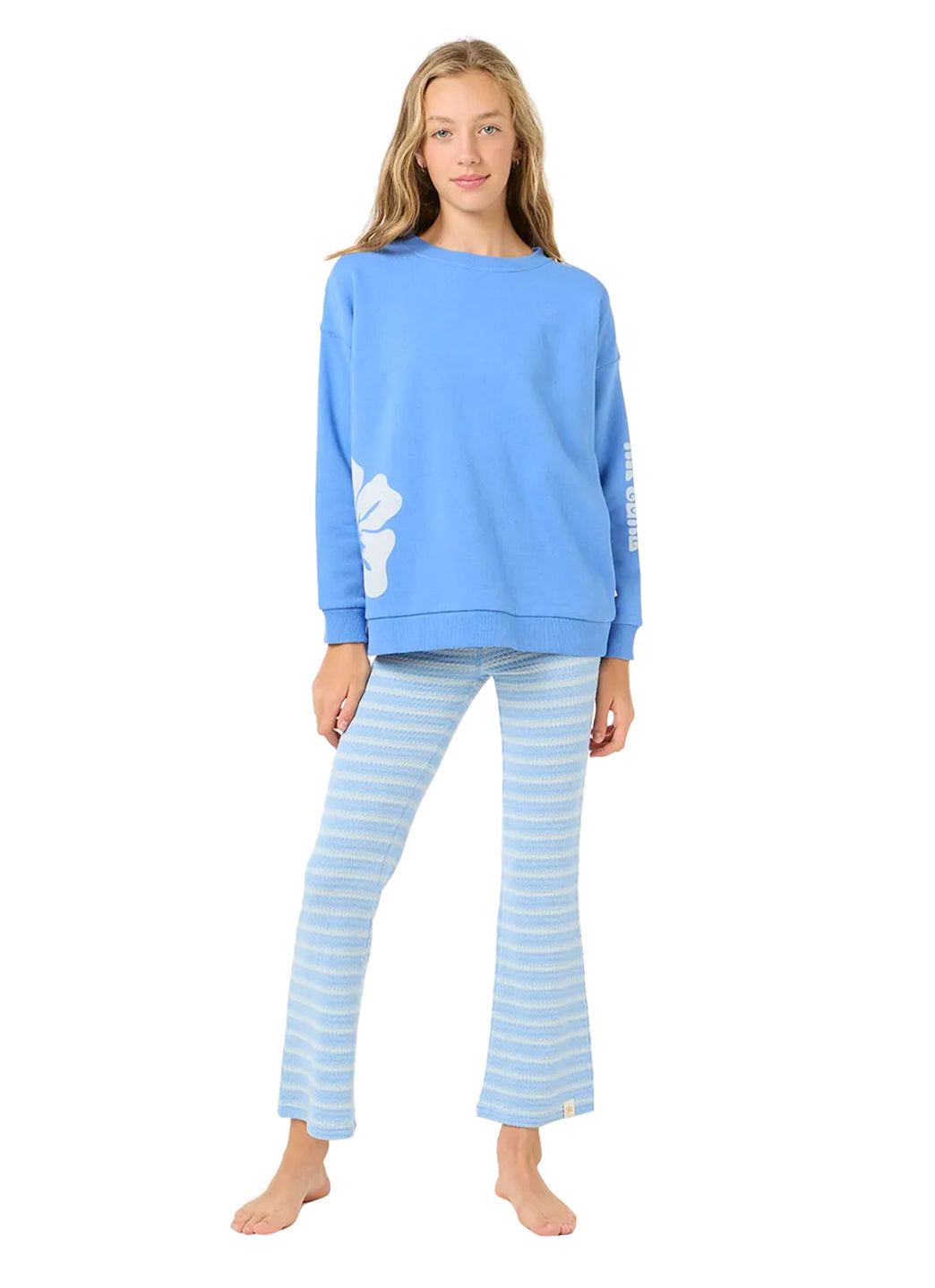 Rip Curl Girls' Bliss Crew Neck Sweatshirt (Big Kid)、mySite、noshort