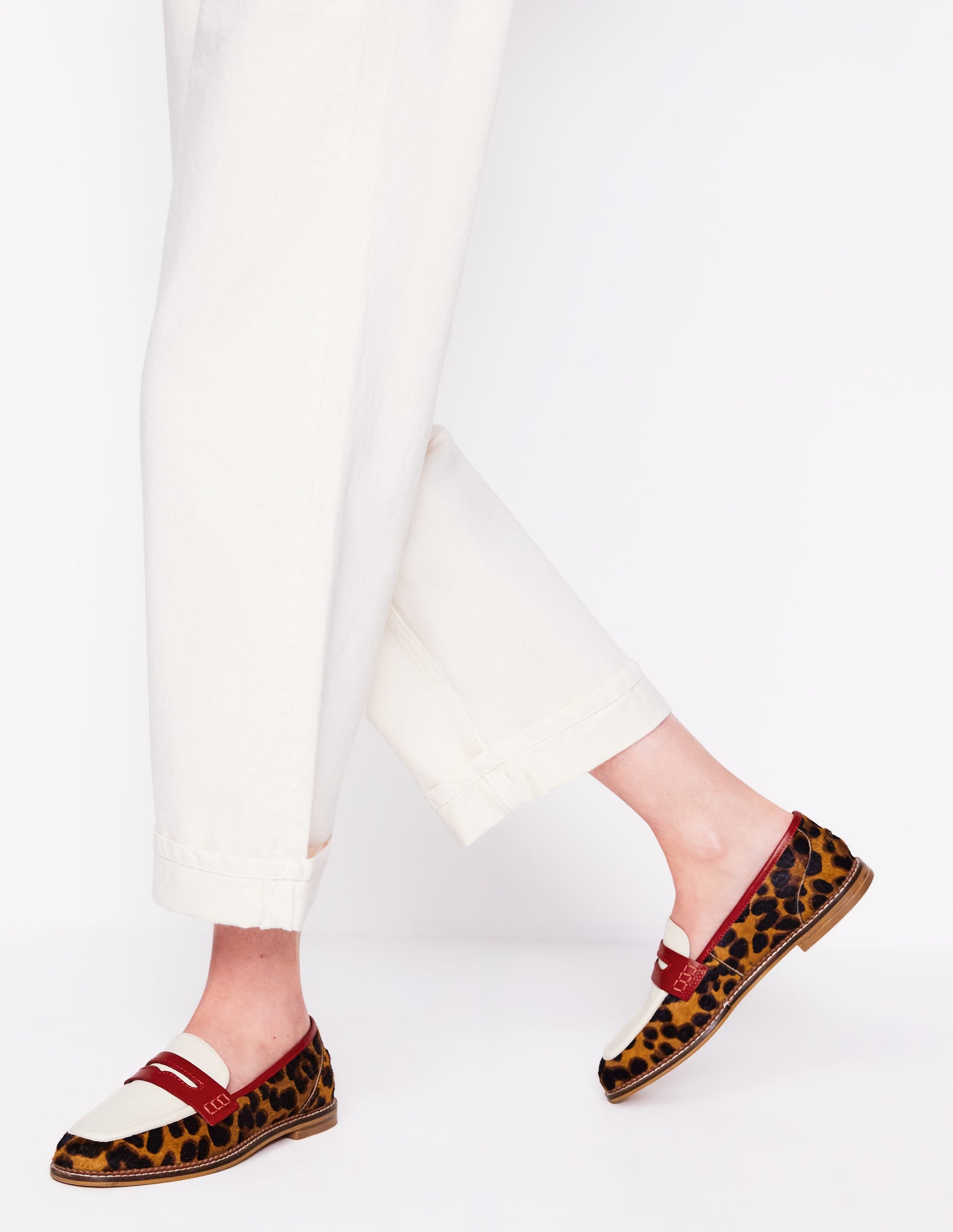  Nya Structured Penny Loafer-Leopard Colourblock、mySite、ashleygrahame