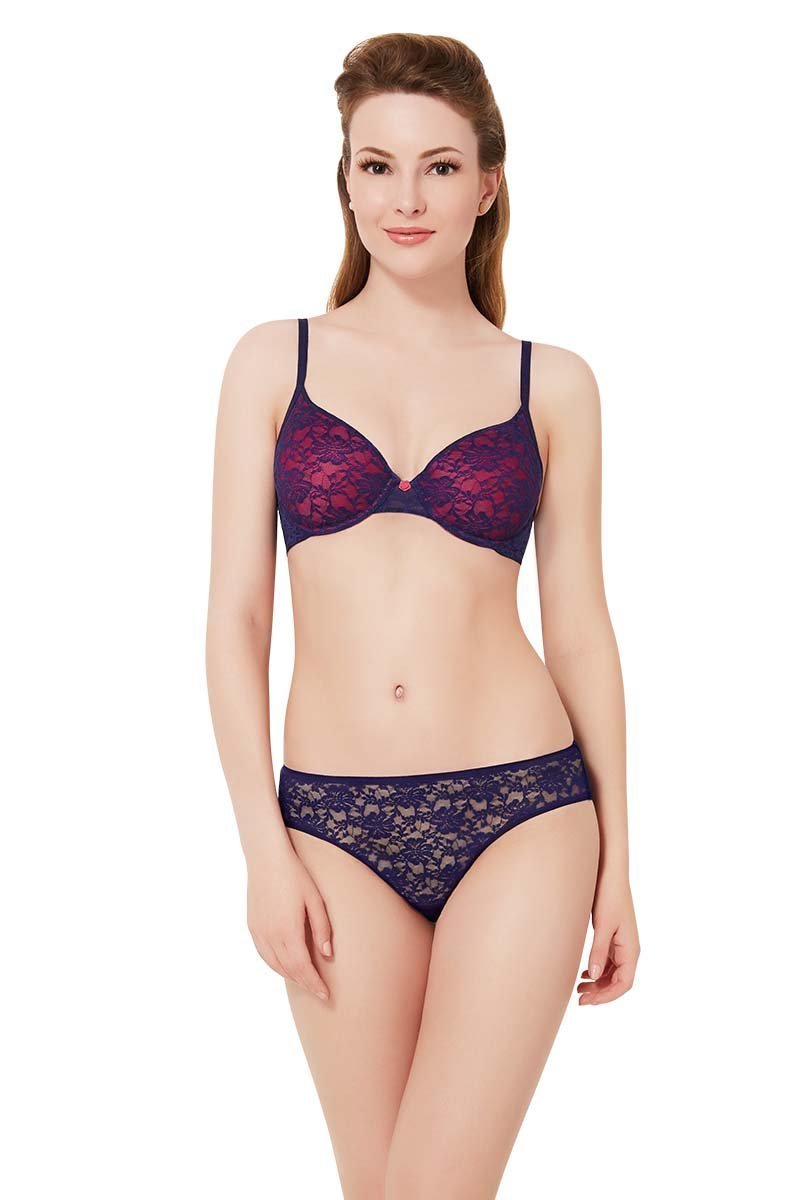  Floral Romance Lace Bikini Panty - Neon Pink-Ink、mySite、justintrudeaud