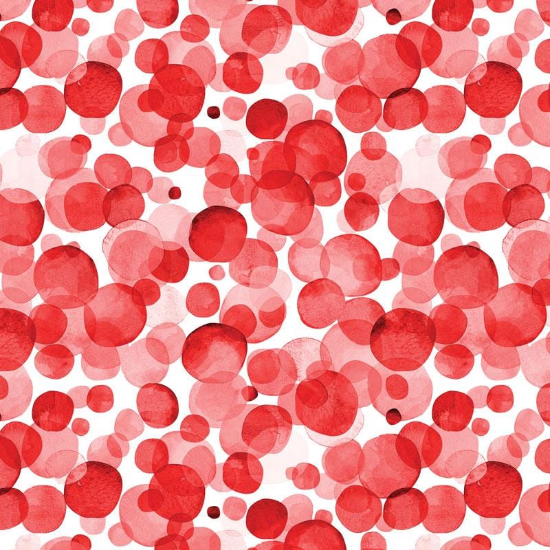  Scrapbook Paper - Red Watercolor Polka Dots、mySite、ghnorth