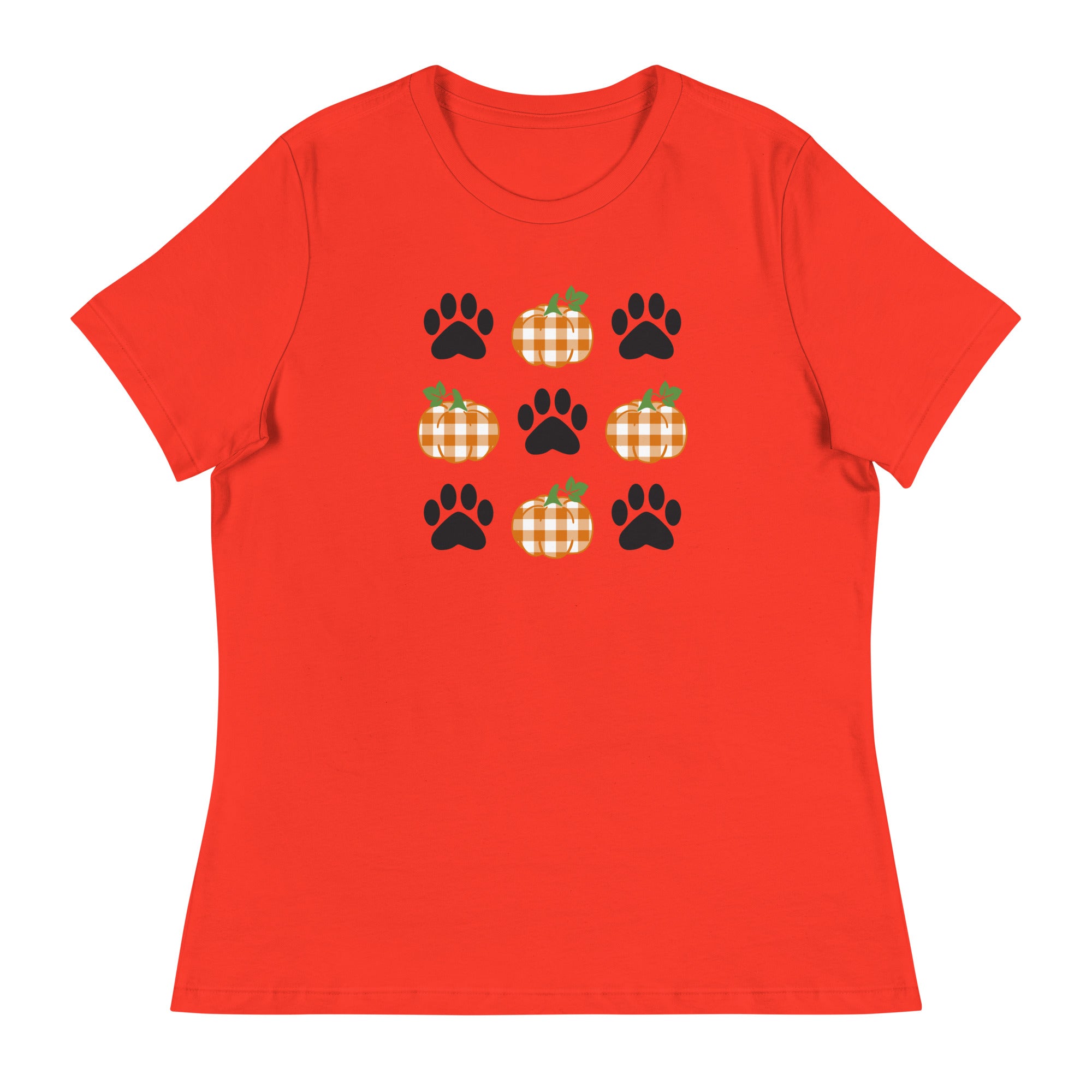 Pumpkins & Paws Women's Relaxed T-Shirt、mySite、camillekostekn