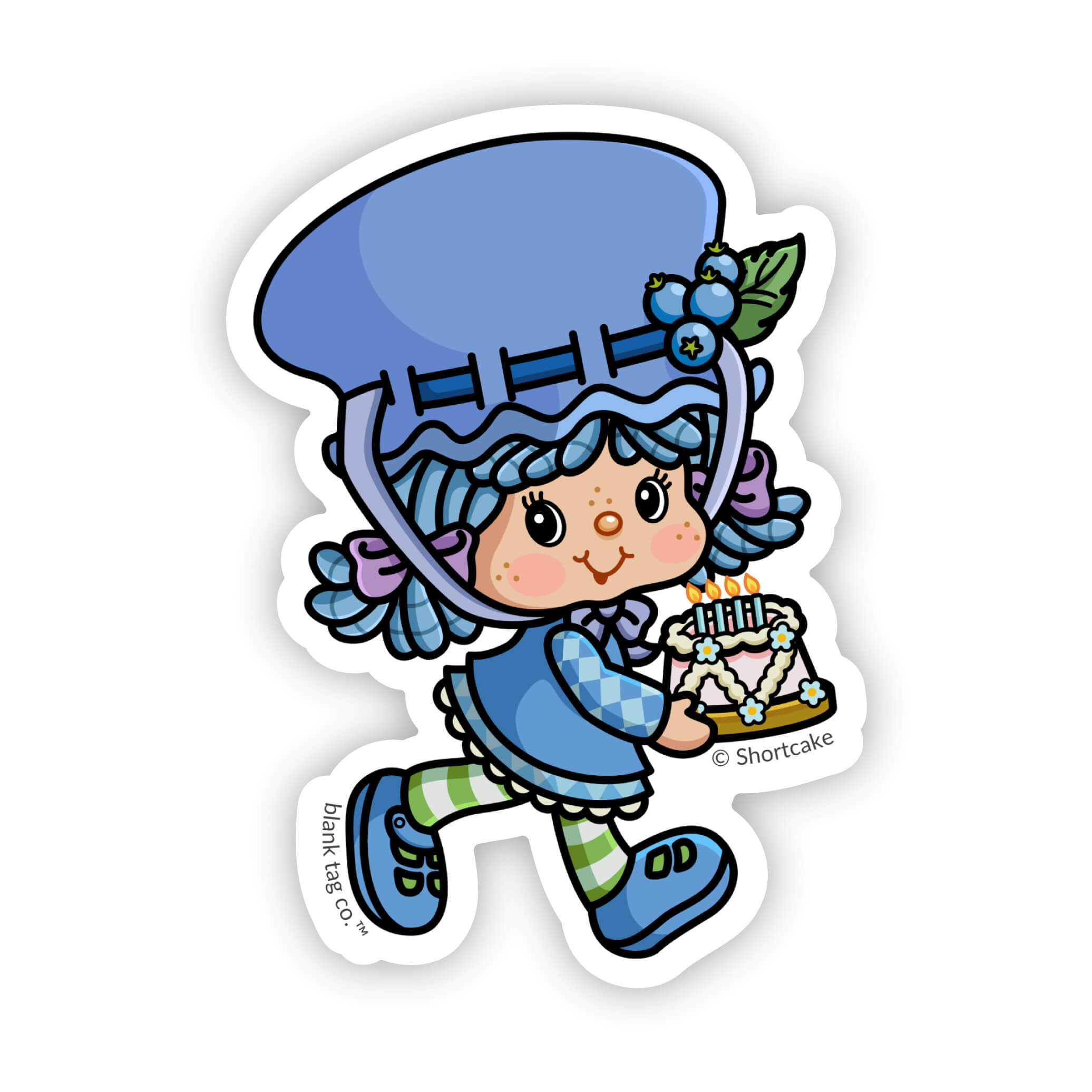  The Strawberry Shortcake Blueberry Muffin Vinyl Sticker Decal、mySite、ghnorth