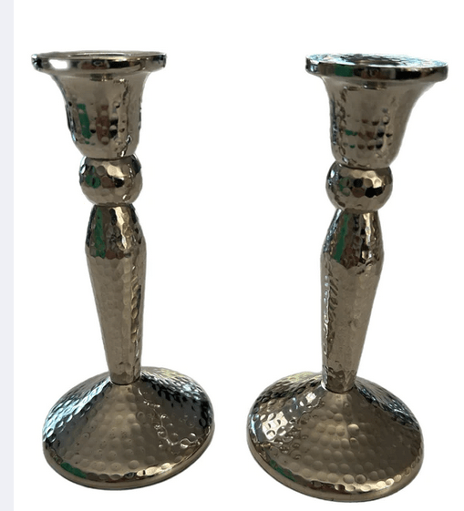  7 Nickel Hammered Candle Sticks、mySite、elrpsem3k