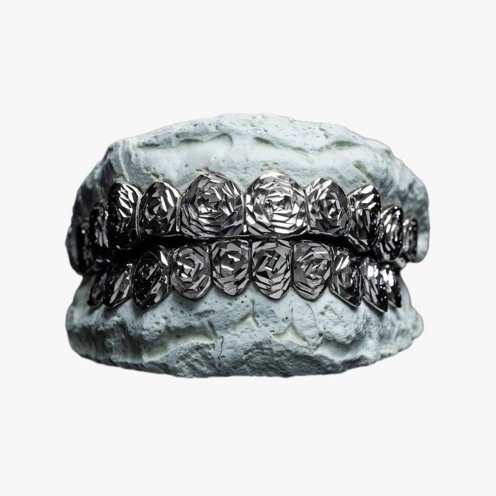 Rose Cut Grillz 14K White Gold、mySite、hinf8tx79